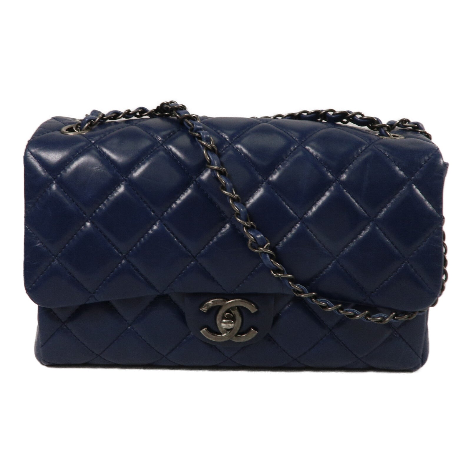 CHANEL 牛皮皮革Chain Shoulder鏈帶肩背袋