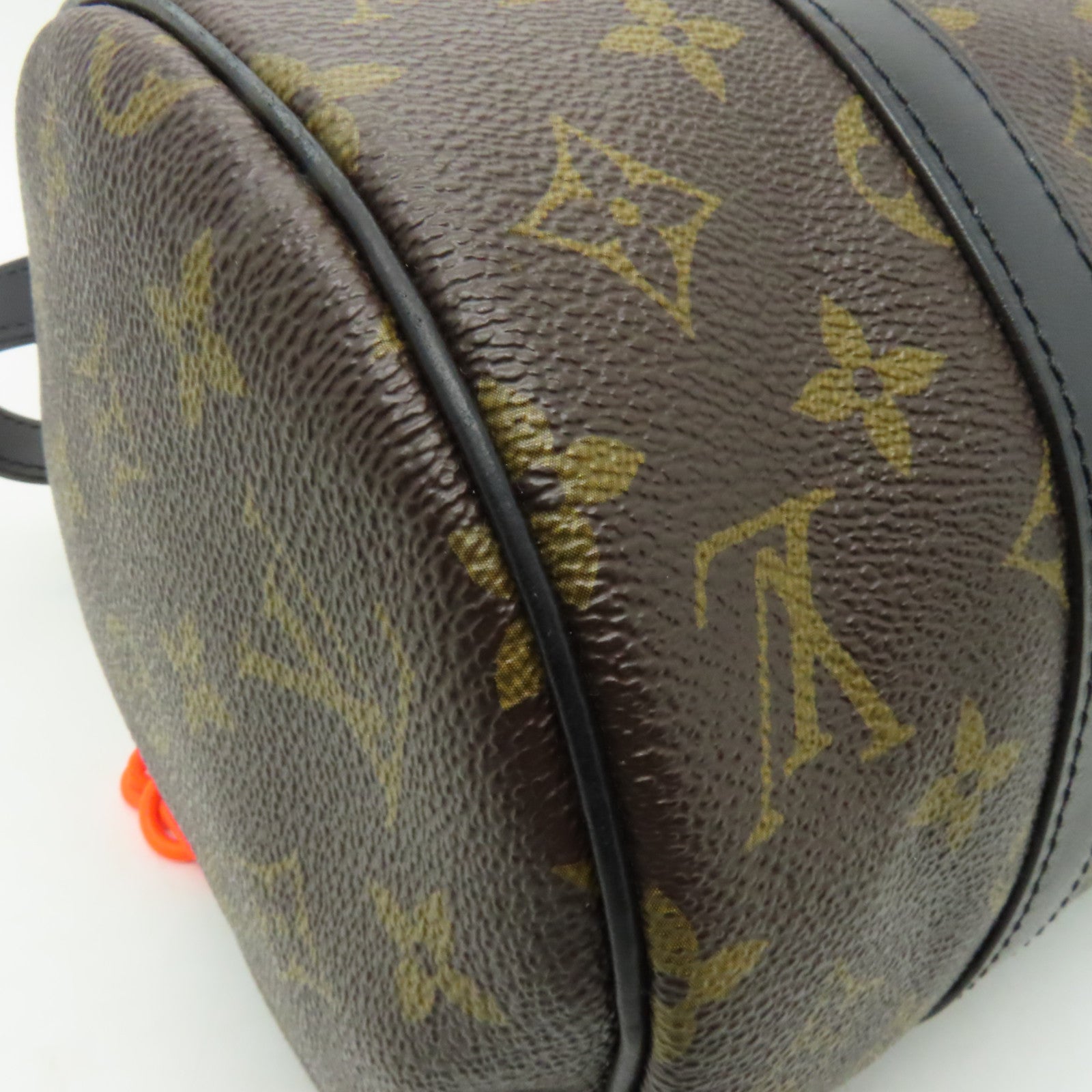LOUIS VUITTON 【激減優惠】Monogram Macassar Messenger Mini Polochon手挽肩背兩用袋棕色/黒色
