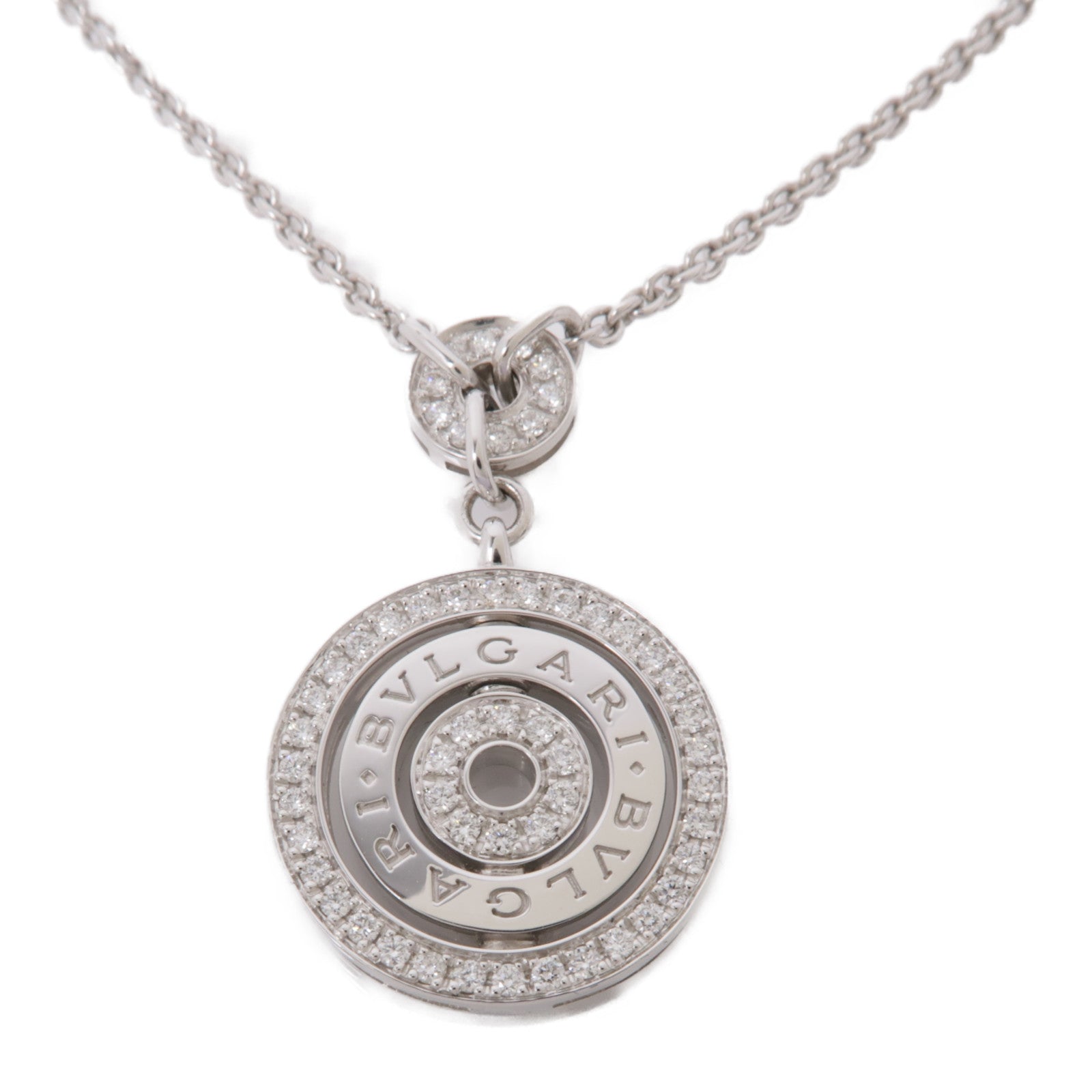 BVLGARI 18K白金Concentrica Diamond Necklace項鍊