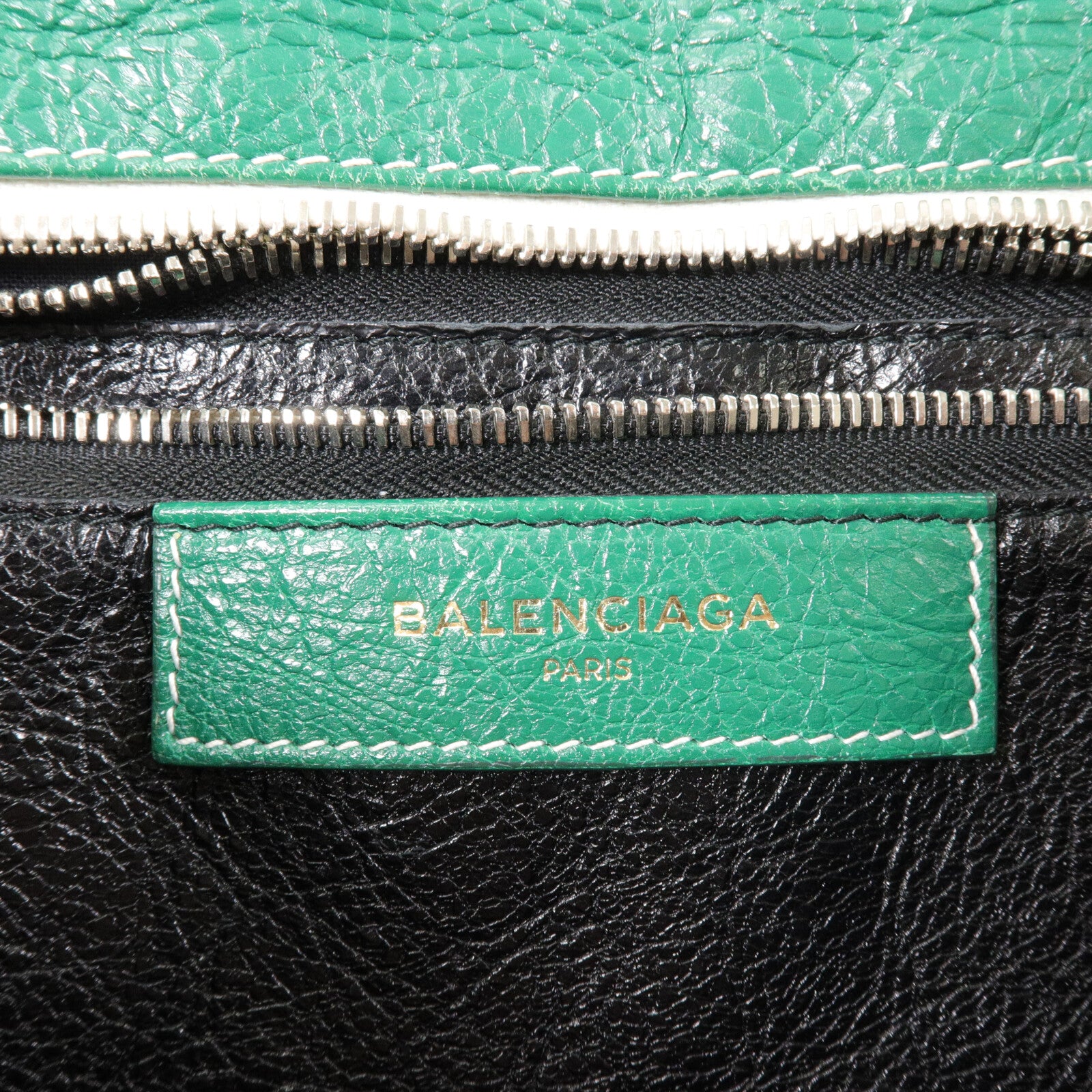 BALENCIAGA 牛皮皮革Bazar手挽肩背兩用袋