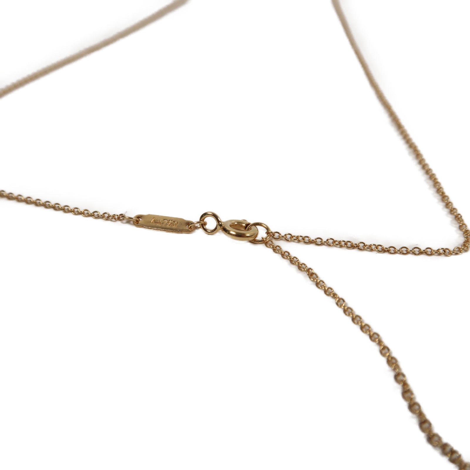 TIFFANY＆CO 18K玫瑰金T Smile Small Necklace項鍊玫瑰金色