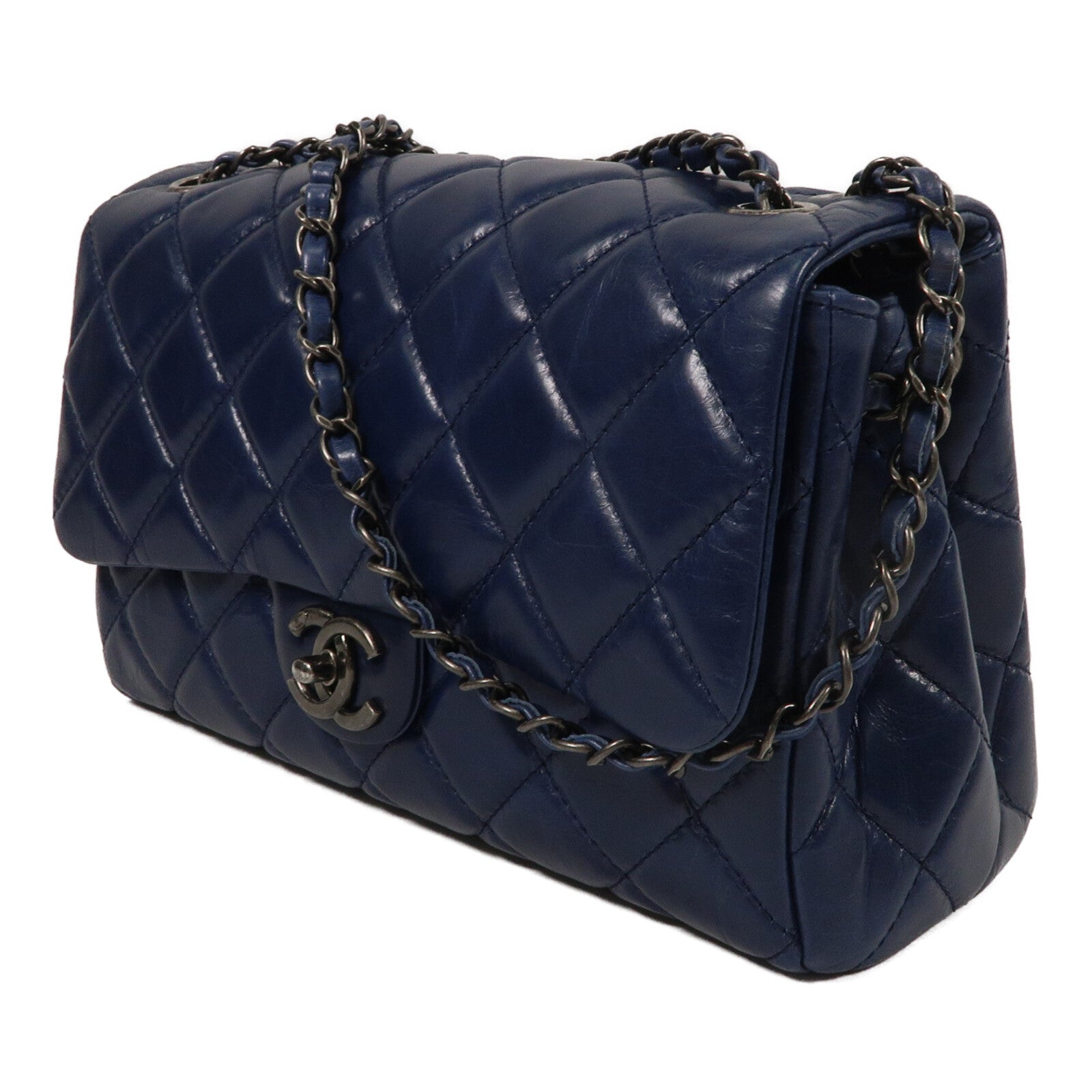 CHANEL 牛皮皮革Chain Shoulder鏈帶肩背袋