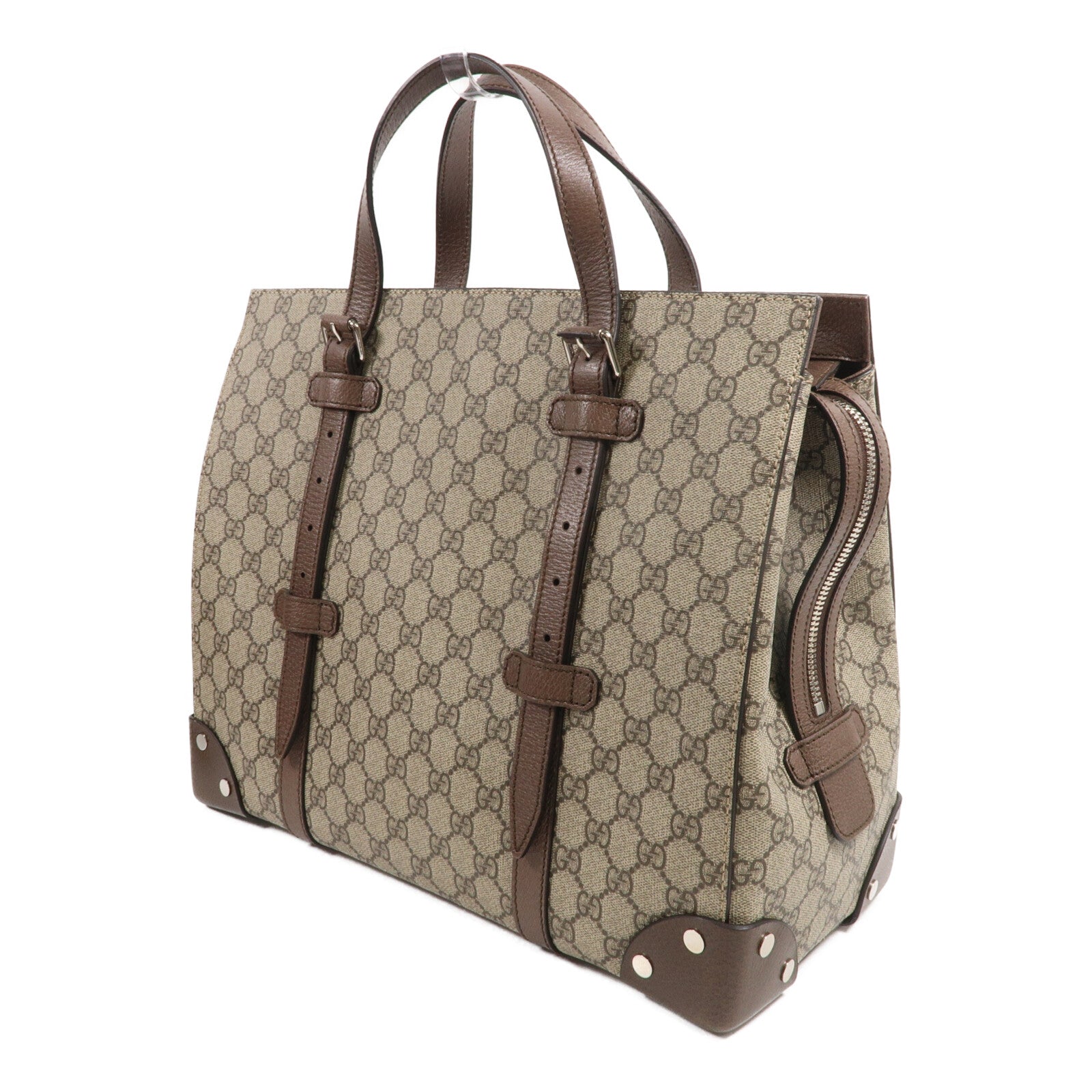 GUCCI 塗層帆布Bucket Travel Tote手挽袋
