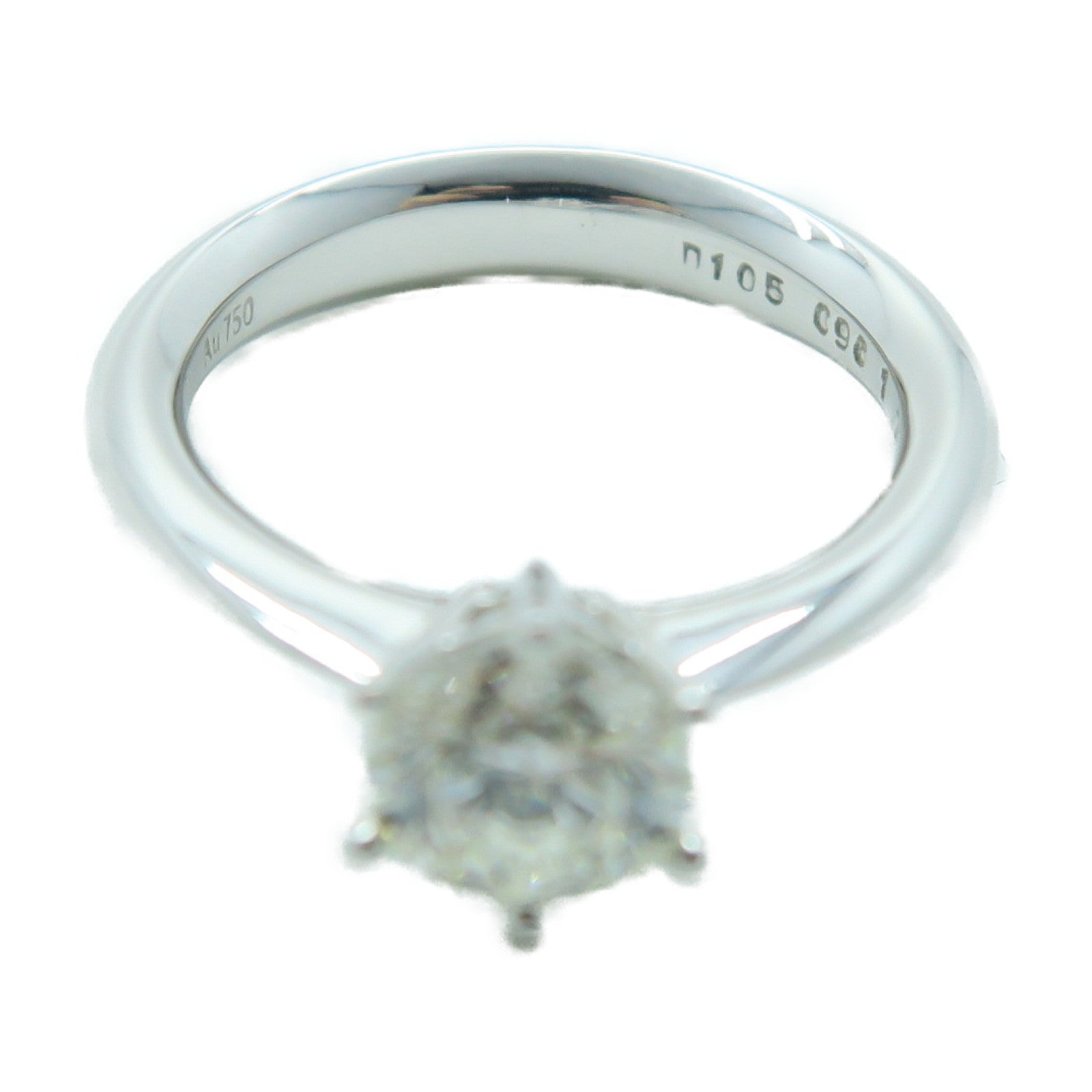 JEWELRY 【激減優惠】18K白金Diamond Ring 1.05ct鑽石戒指銀色US#5.5