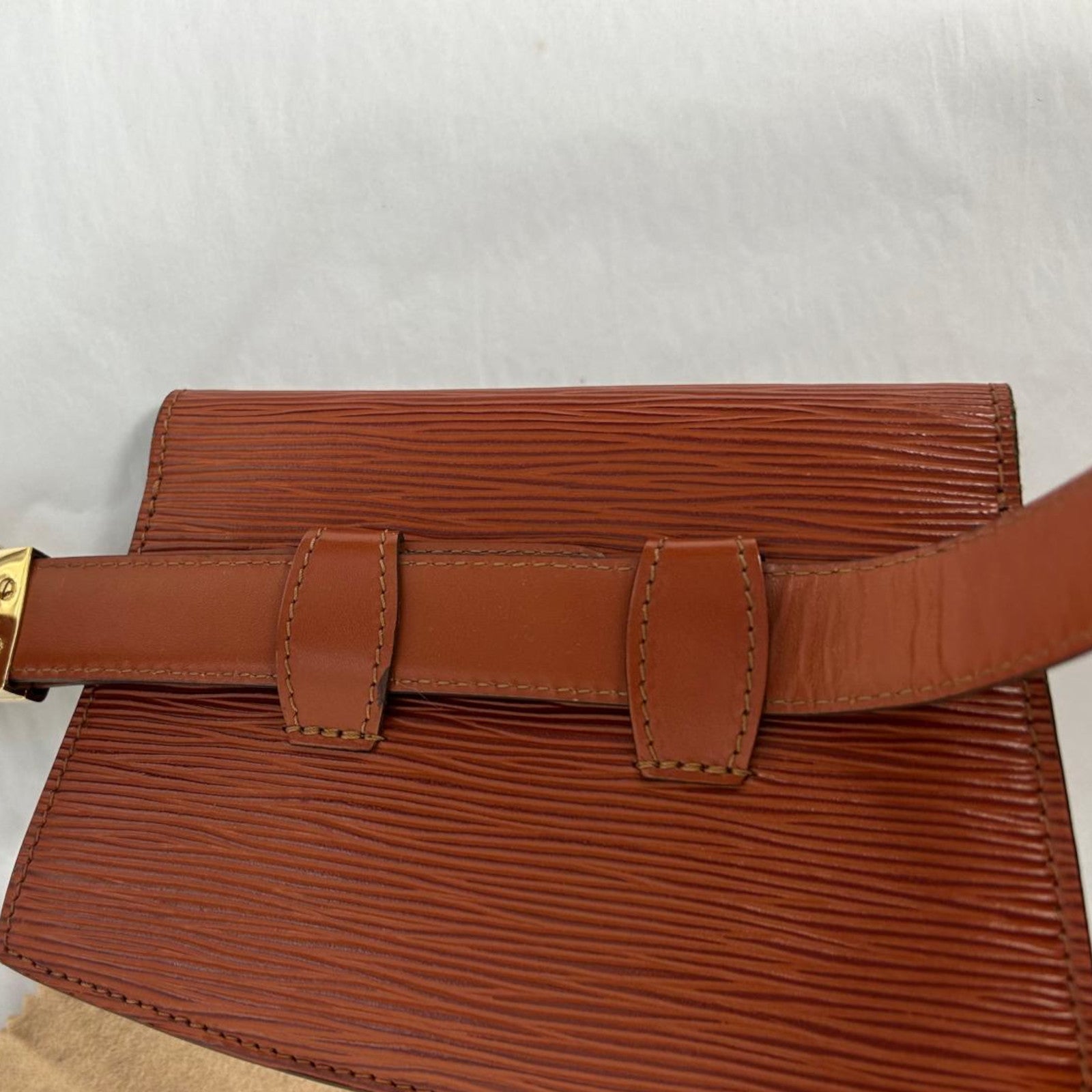 LOUIS VUITTON 【激減優惠】Epi Tilsitt Bum金扣腰包啡色