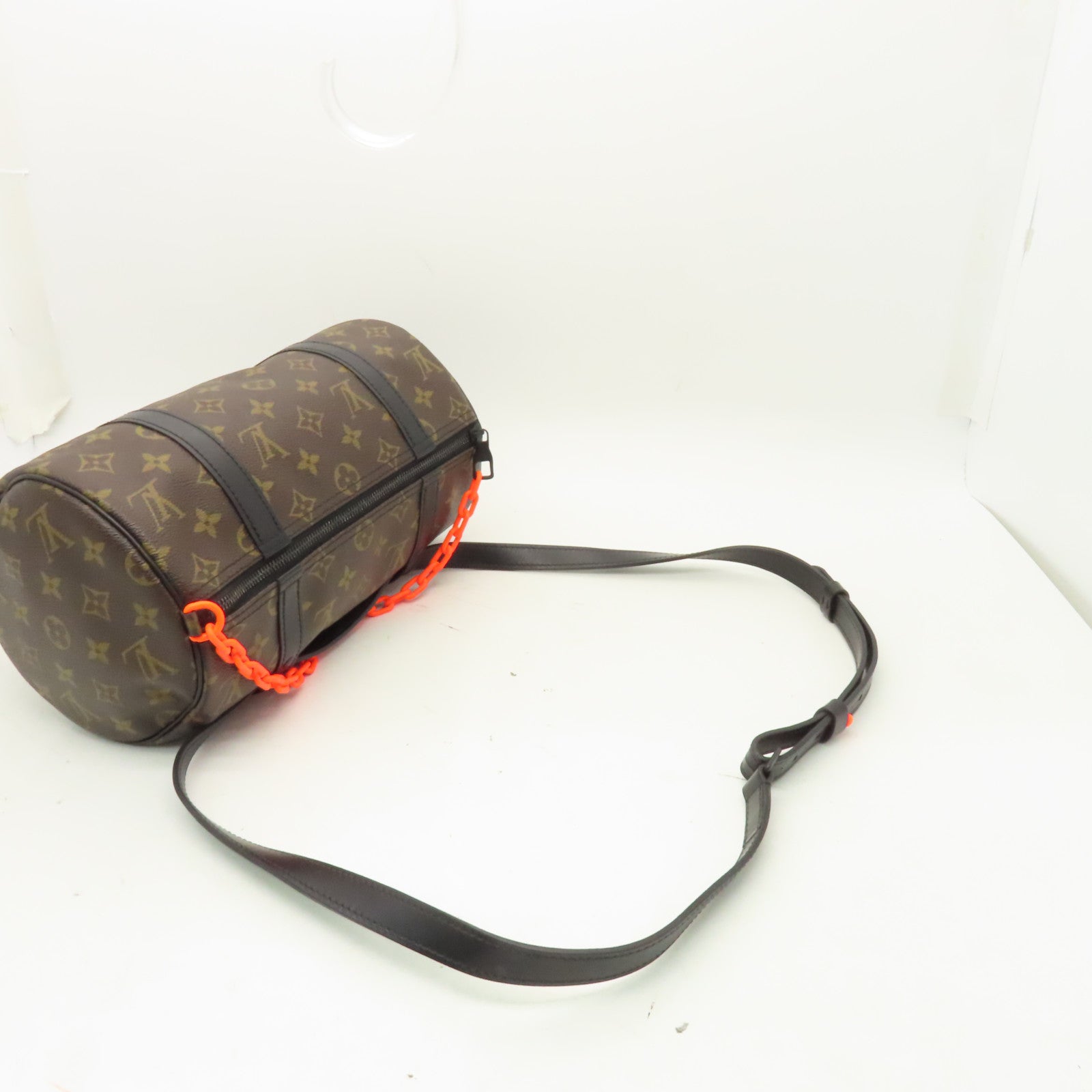 LOUIS VUITTON 【激減優惠】Monogram Macassar Messenger Mini Polochon手挽肩背兩用袋棕色/黒色