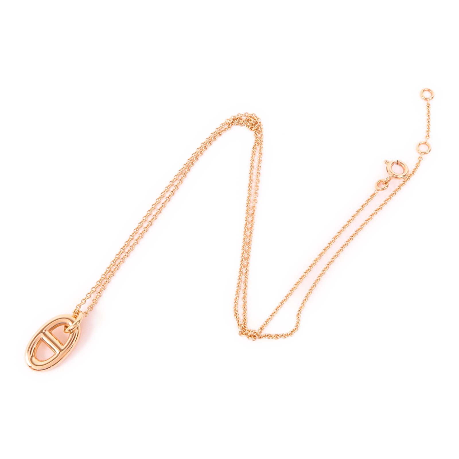 HERMES 18K玫瑰金Farandole Pendant項鍊