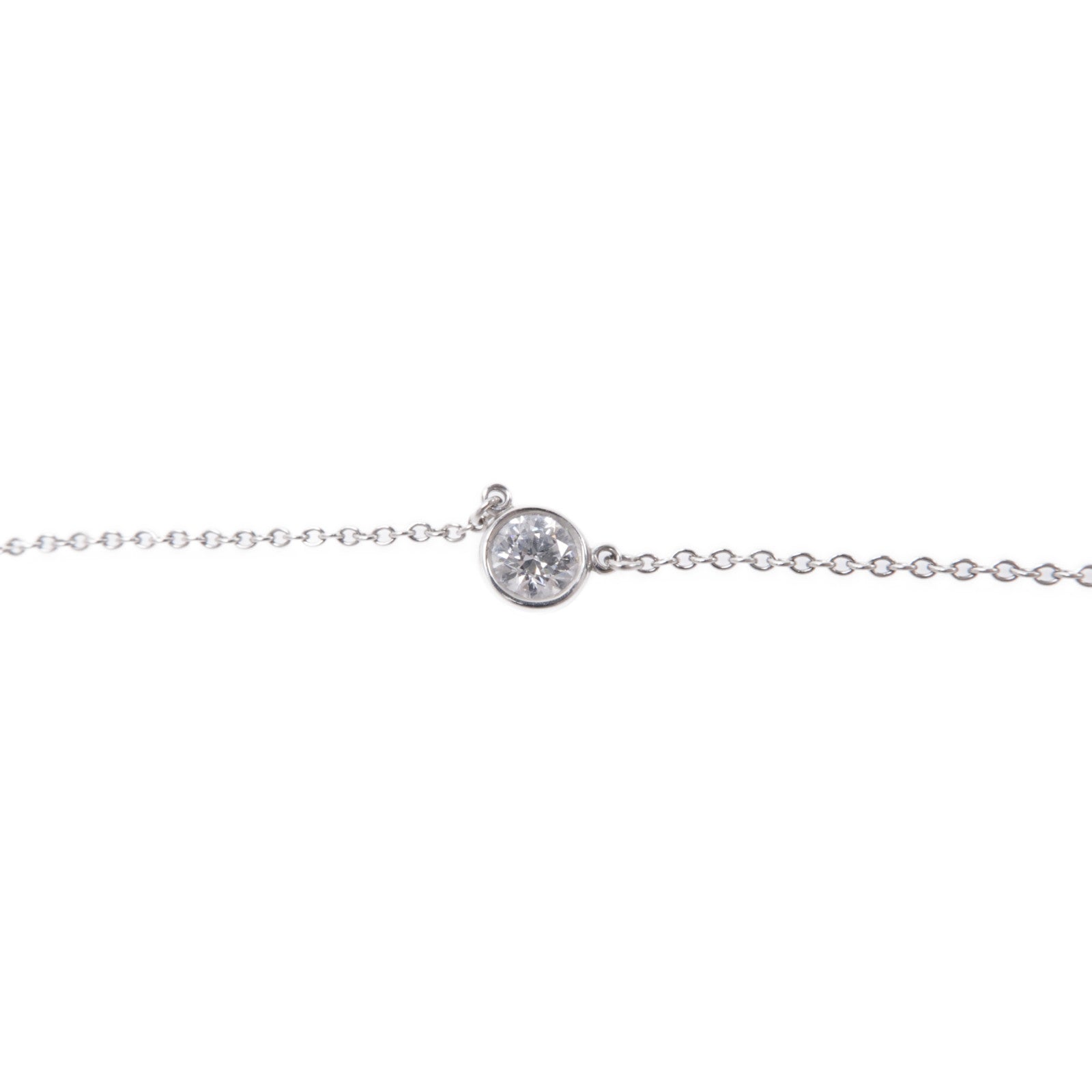 TIFFANY＆CO 【激減優惠】PT950鉑金Diamond By The Yard Necklace鑽石項鍊