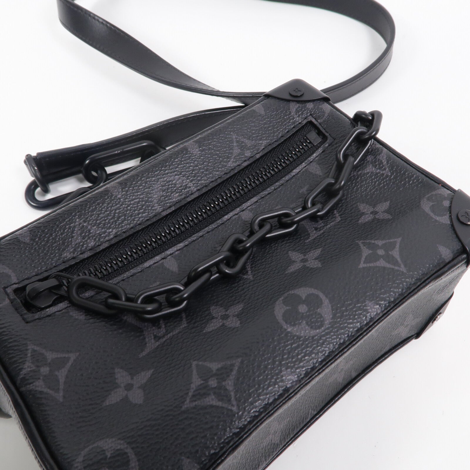 LOUIS VUITTON Monogram Eclipse Mini Soft Trunk肩背袋