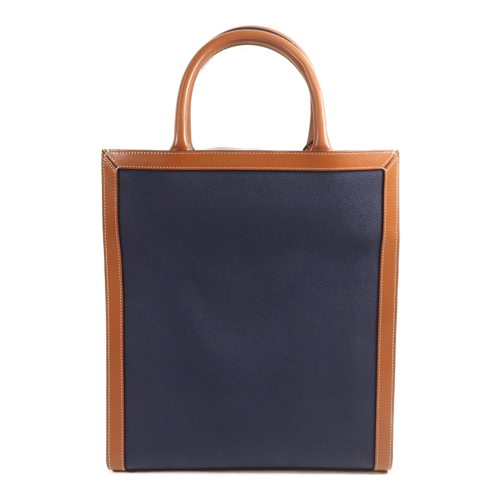 CELINE 帆布2 Way Shoulder金扣手挽肩背兩用袋藍色