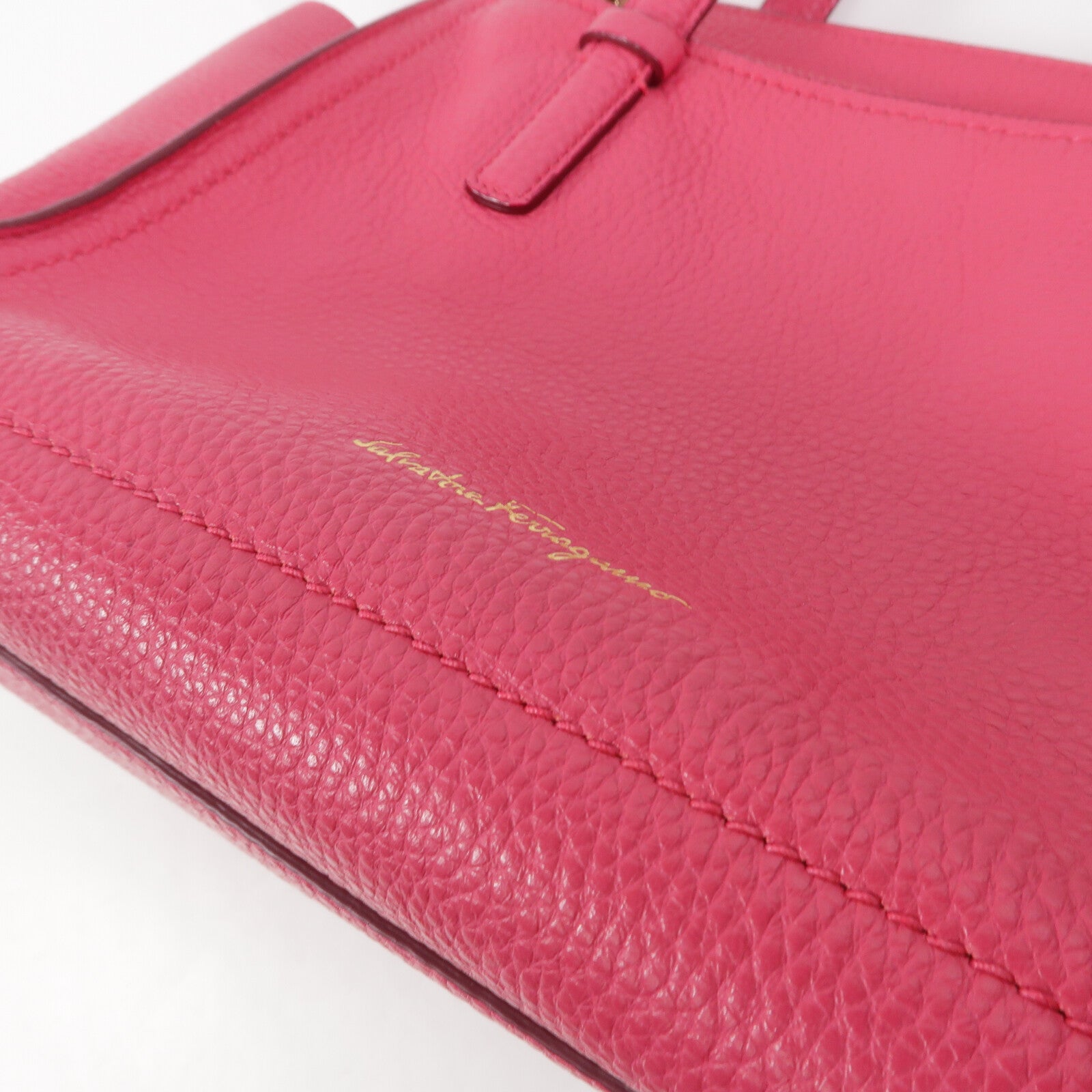 Salvatore Ferragamo 牛皮皮革2 Way Shoulder手挽肩背兩用袋