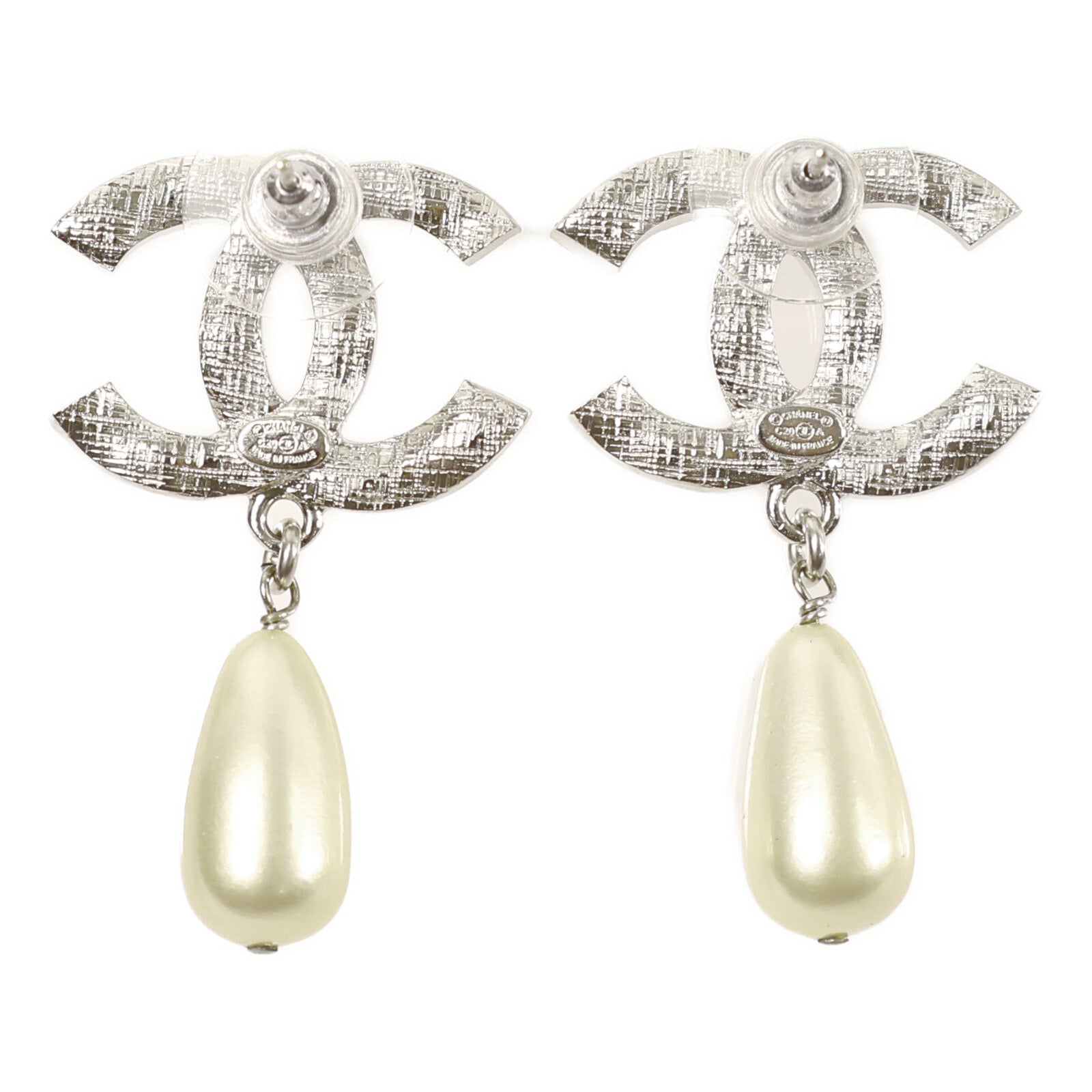 CHANEL 金屬/珍珠/水鑽Earrings耳環