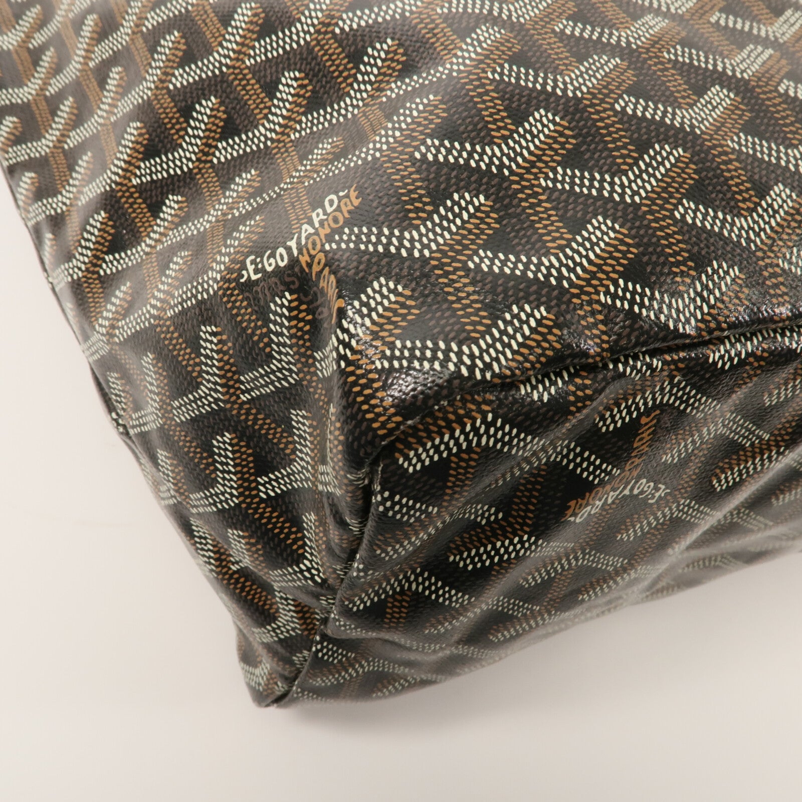 GOYARD 牛皮皮革/塗層帆布Saint Louis PM手挽袋