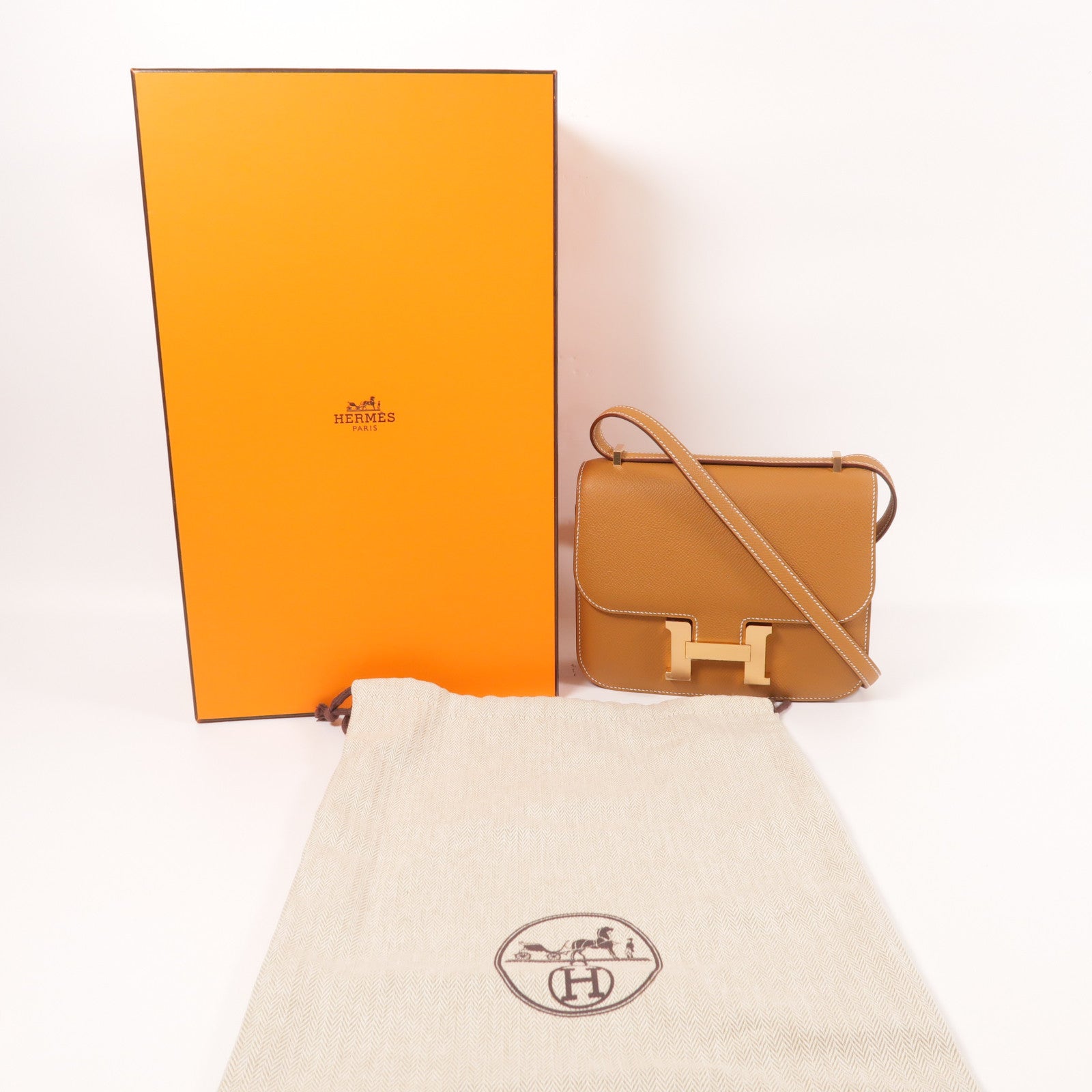 HERMES Epsom皮革Constance Mini肩背袋