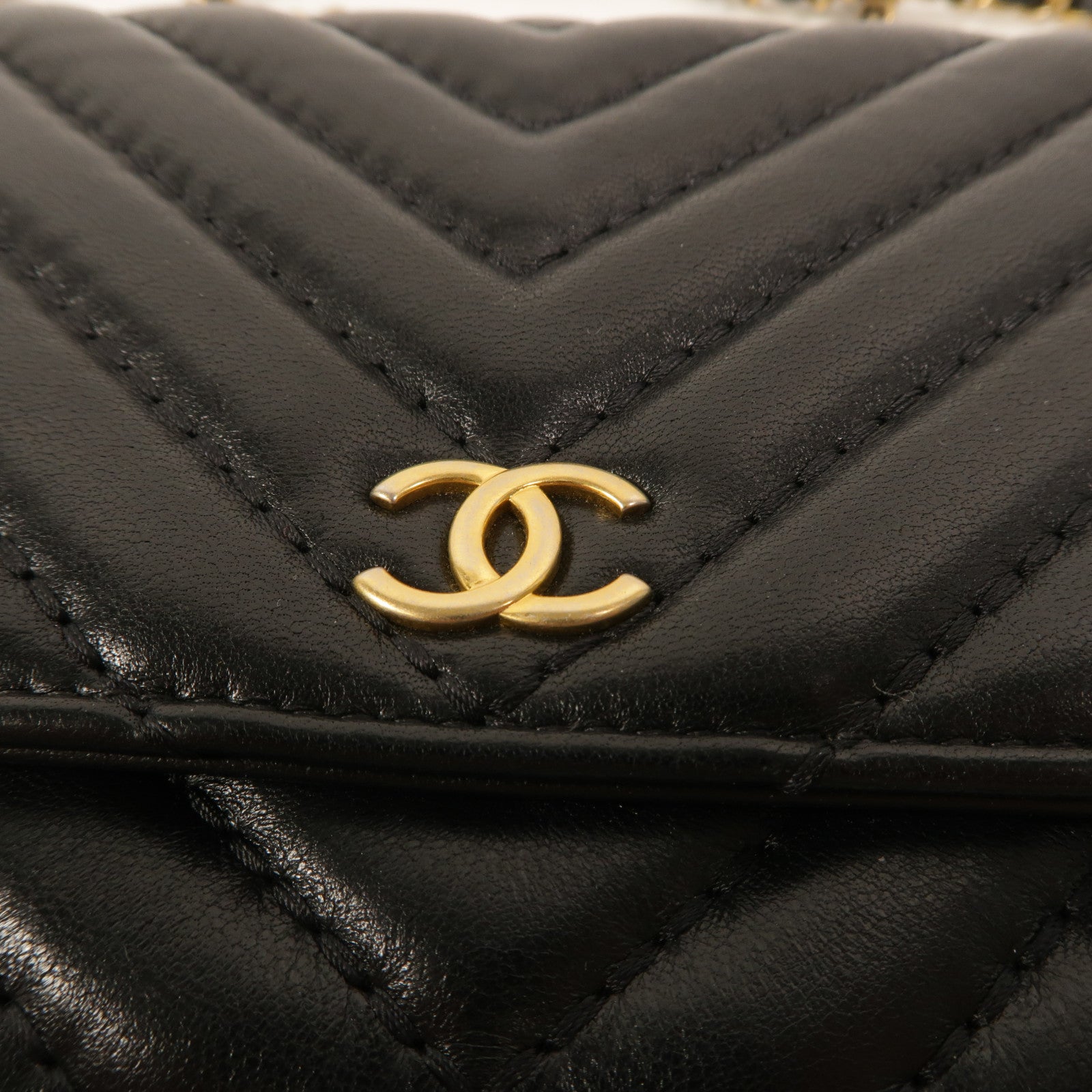 CHANEL 羊皮皮革Wallet On Chain鏈帶肩背袋