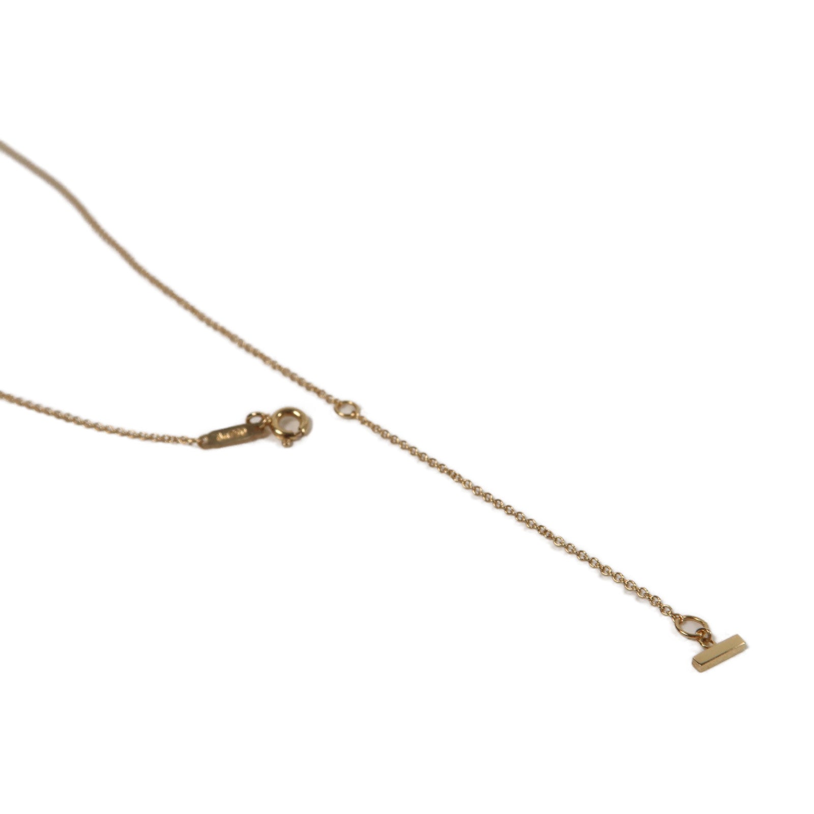 TIFFANY＆CO 18K玫瑰金T Smile Small Necklace項鍊玫瑰金色