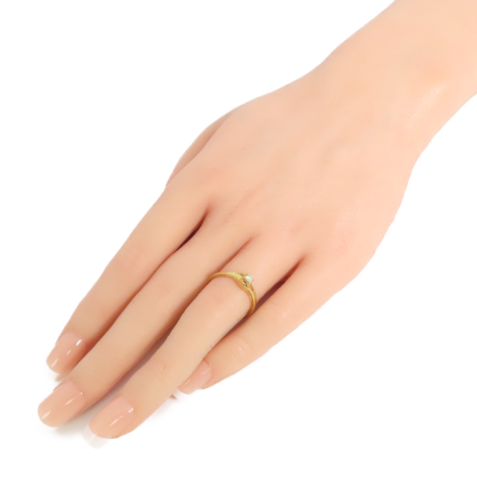 JEWELRY 18K黃金/鑽石Diamond Ring戒指US#6.75