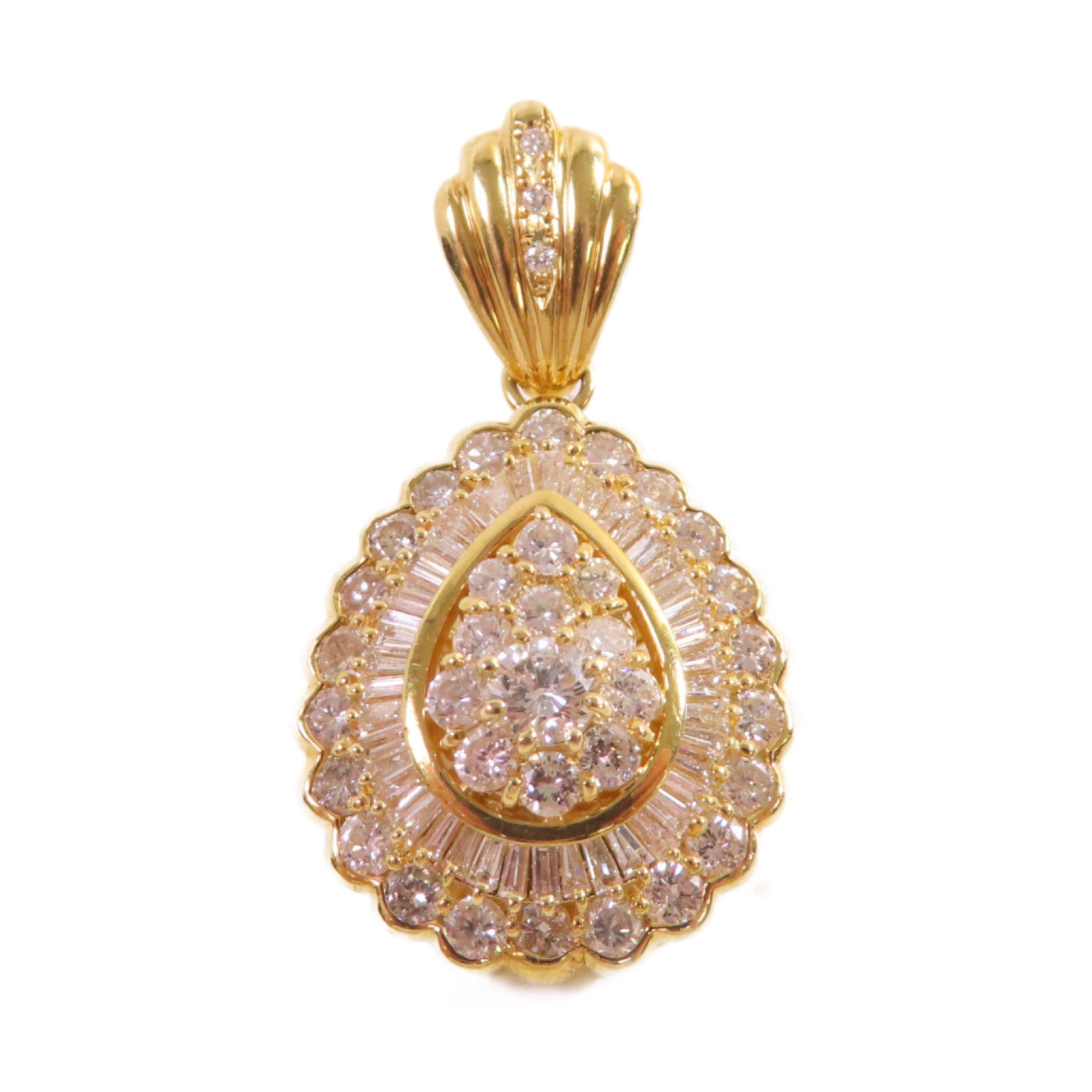 JEWELRY 18K黃金/3.10ct鑽石Diamond Pendant Top吊墜
