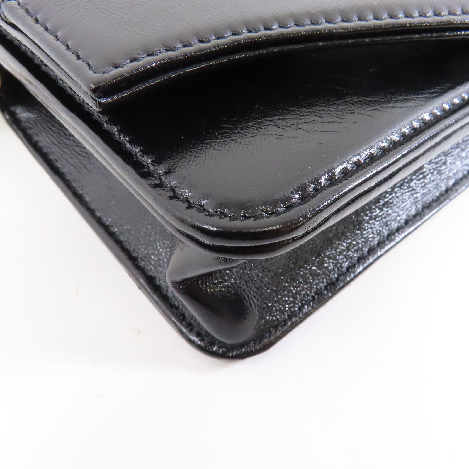 CHANEL 【激減優惠】菱格牛皮皮革Chanel 31 Wallet On Chain金扣鏈帶肩背袋黑色