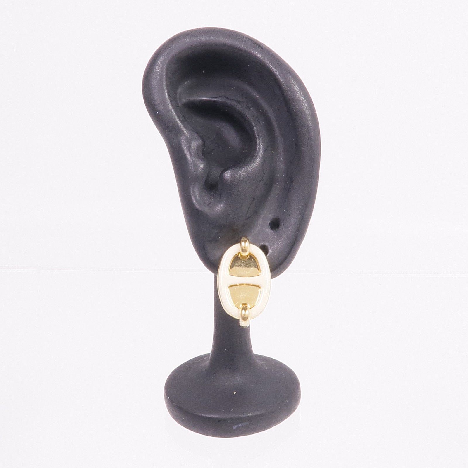 HERMES 【激減優惠】金屬Mini Maillon Earrings耳環