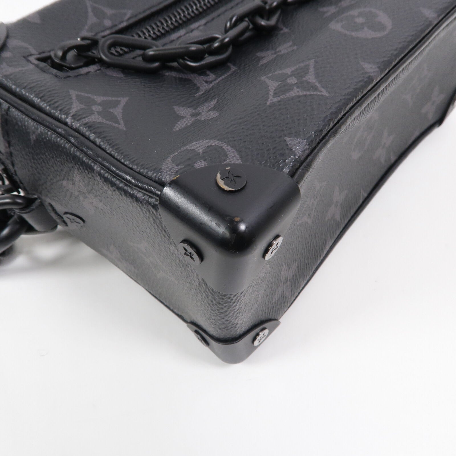 LOUIS VUITTON Monogram Eclipse Mini Soft Trunk肩背袋