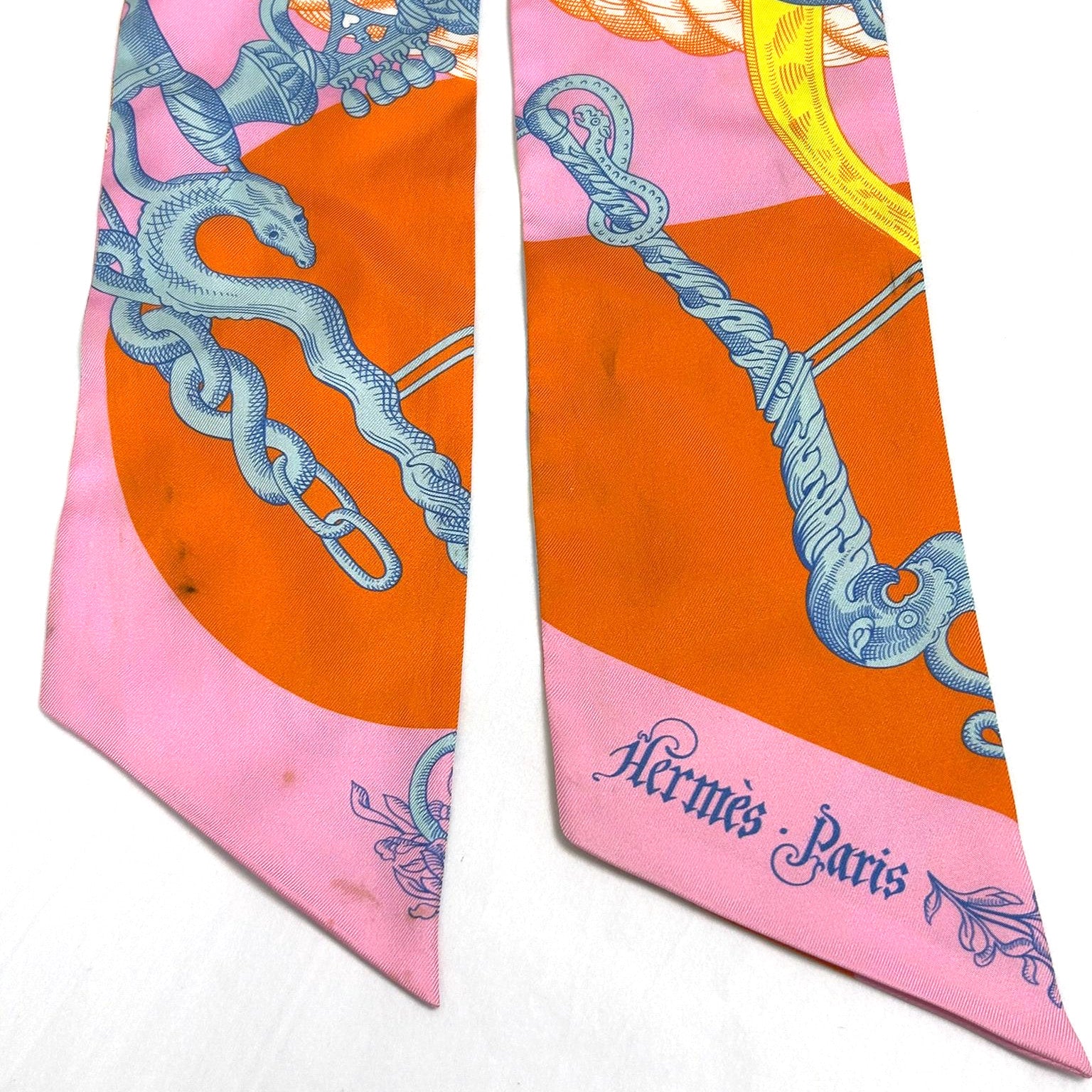 HERMES 【激減優惠】絲質Maxi Twilly絲巾