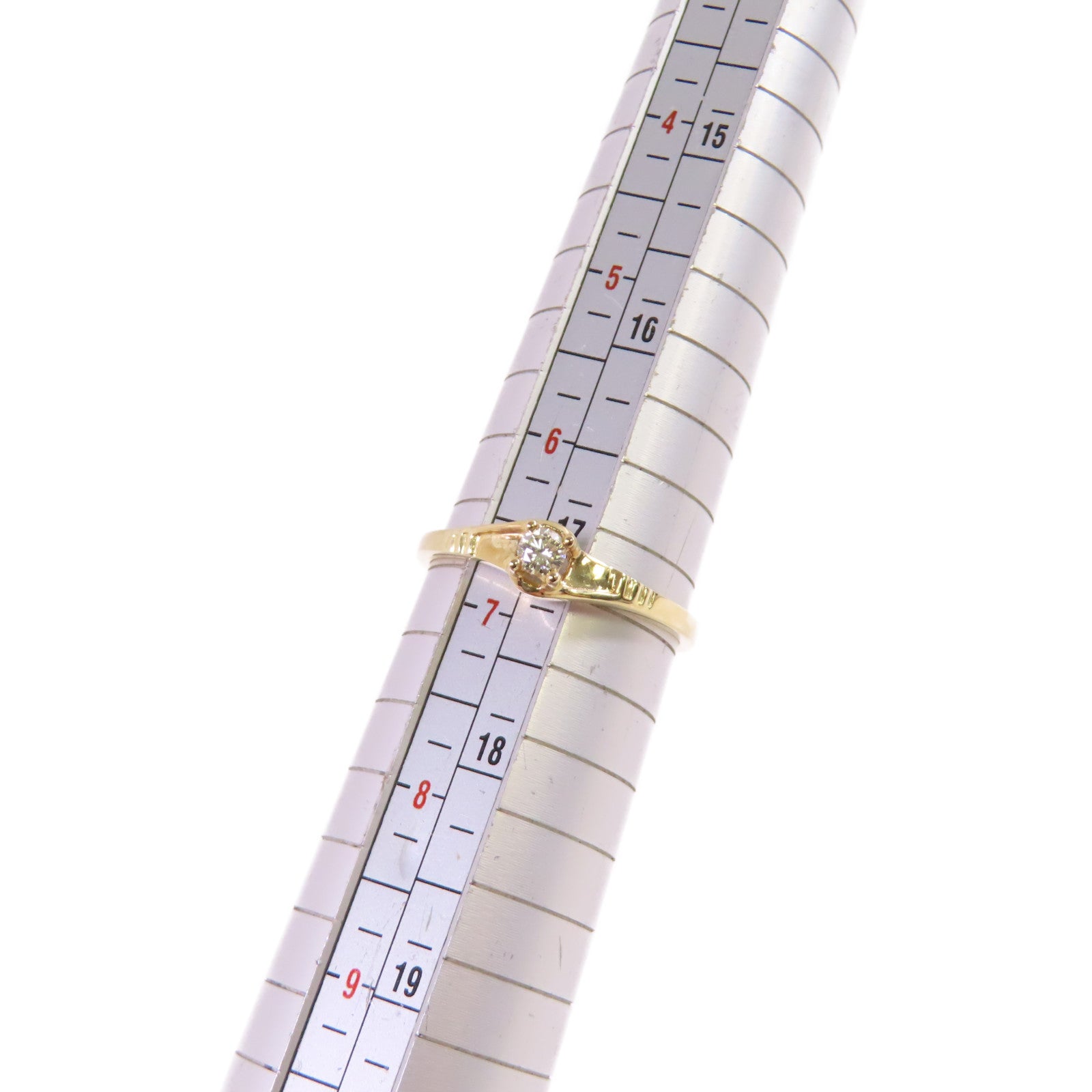 JEWELRY 18K黃金/鑽石Diamond Ring戒指US#6.75