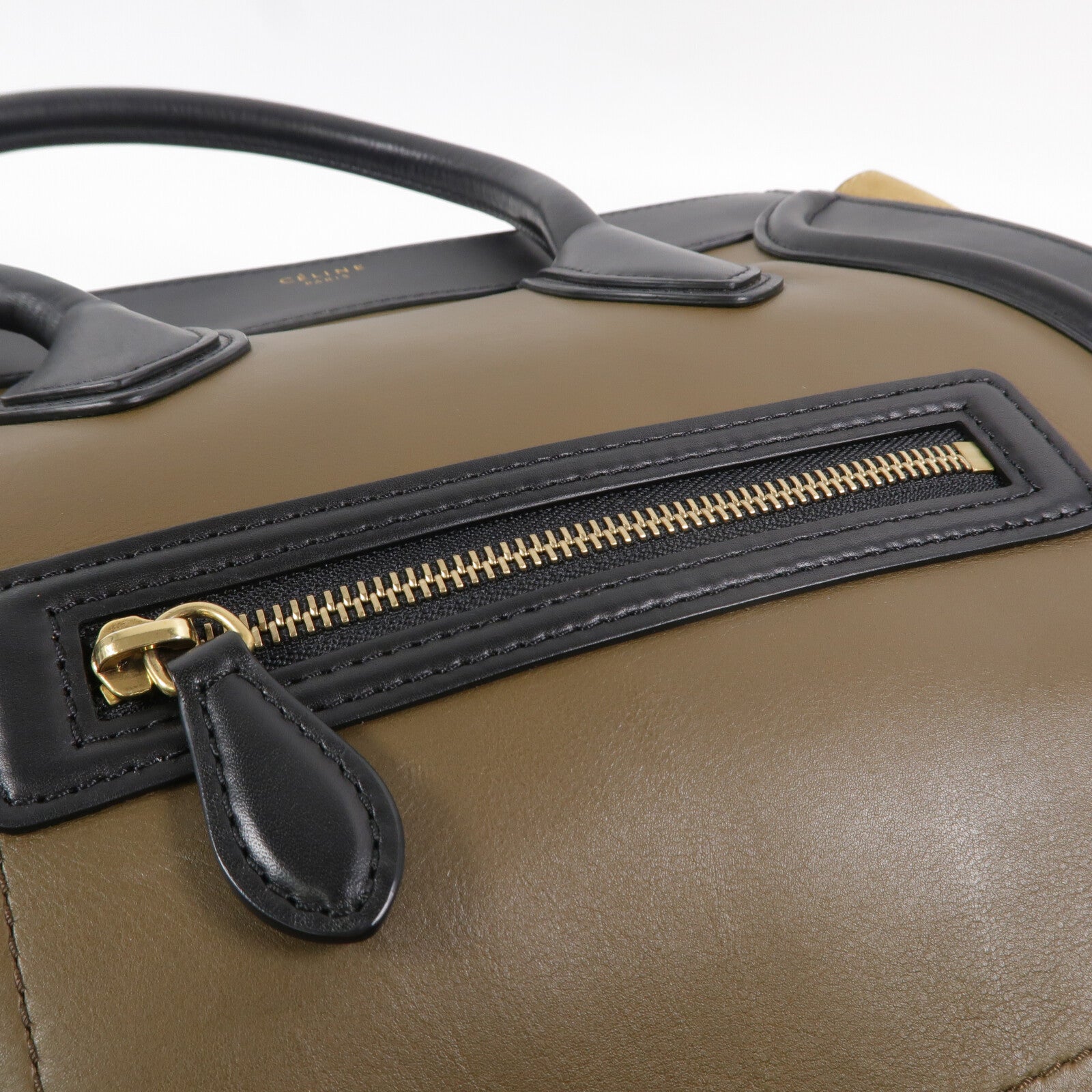 CELINE 牛皮皮革Mini Luggage手挽袋