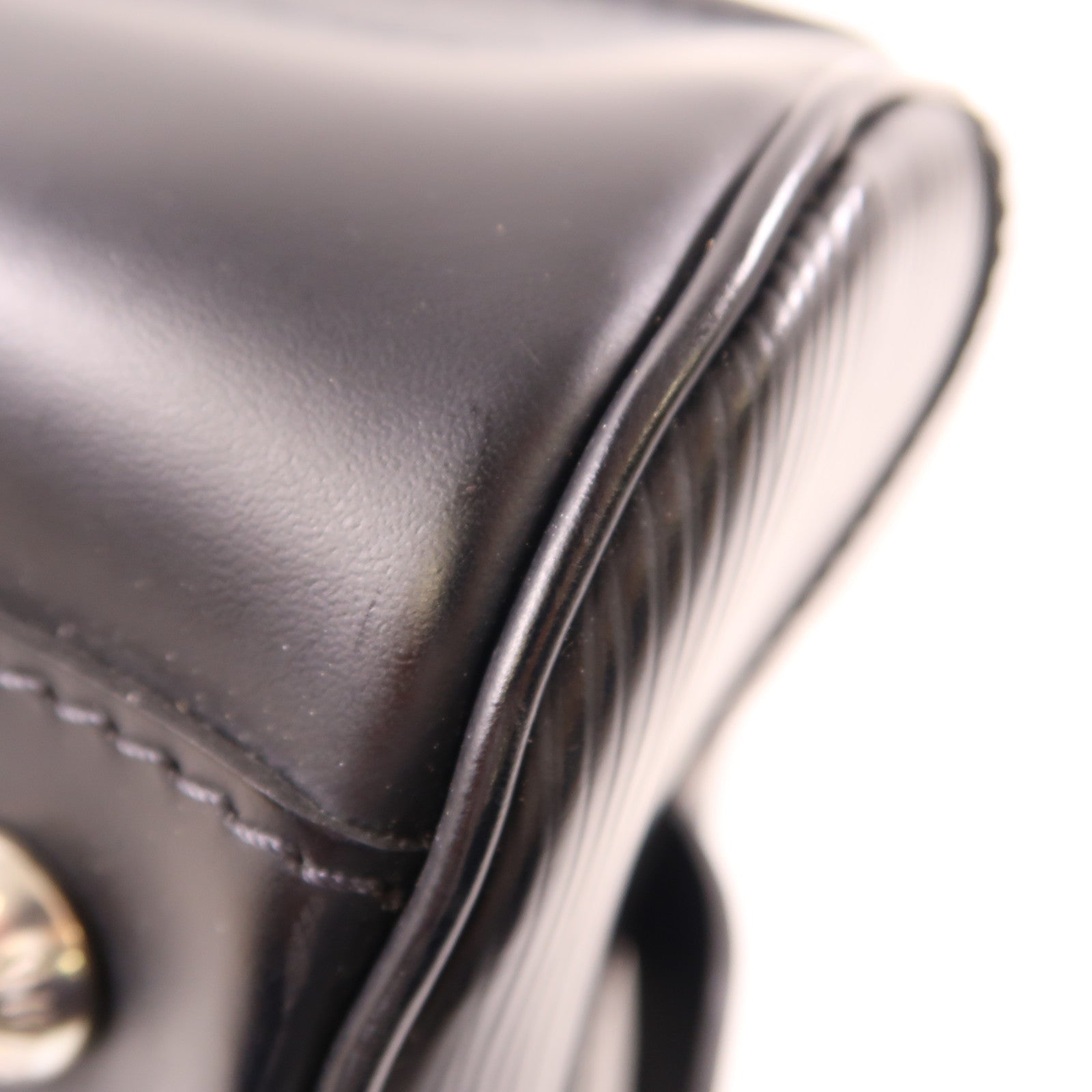 LOUIS VUITTON 【激減優惠】Epi Bowling Montaigne銀扣手挽袋黑色