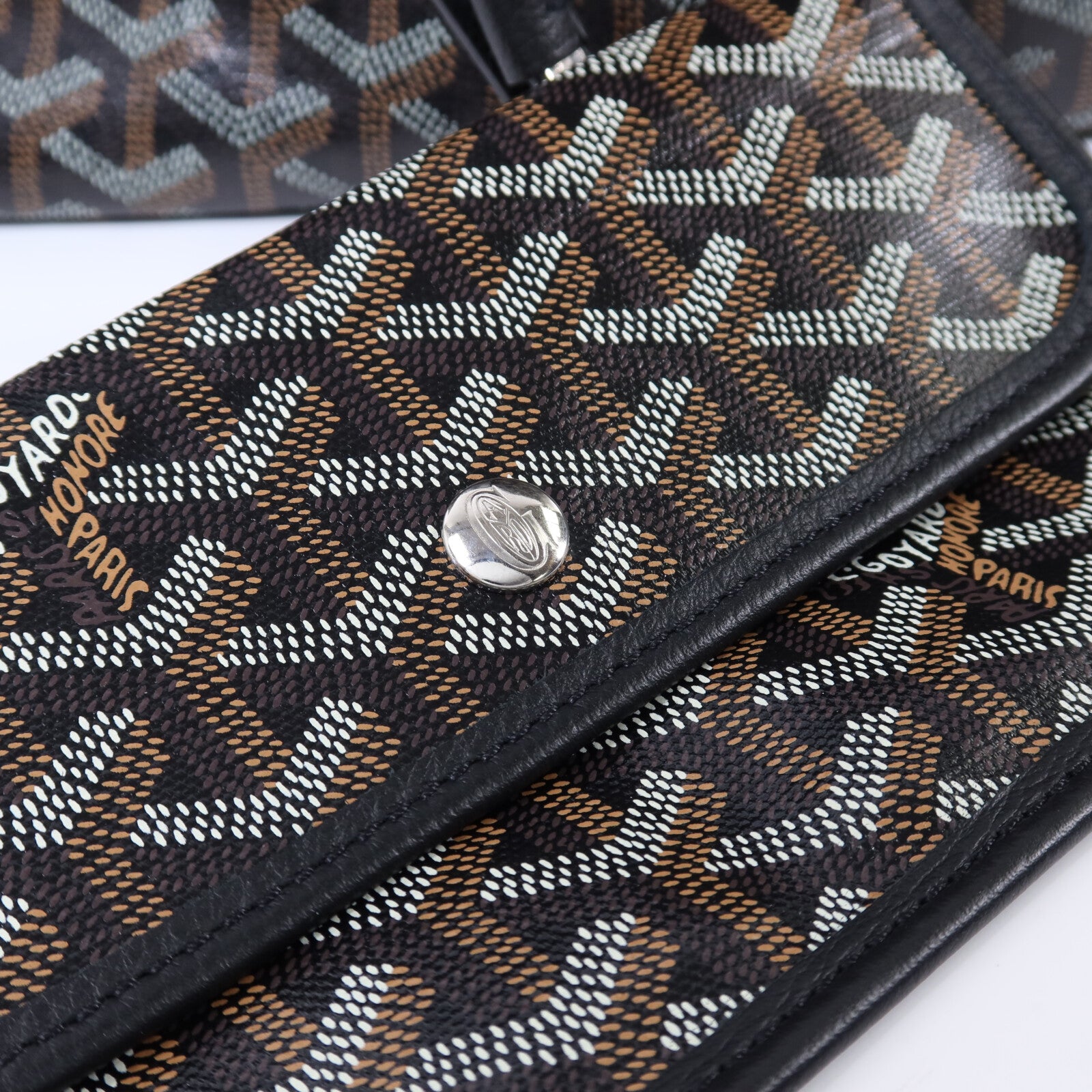 GOYARD 塗層帆布Saint Louis PM銀扣手挽袋