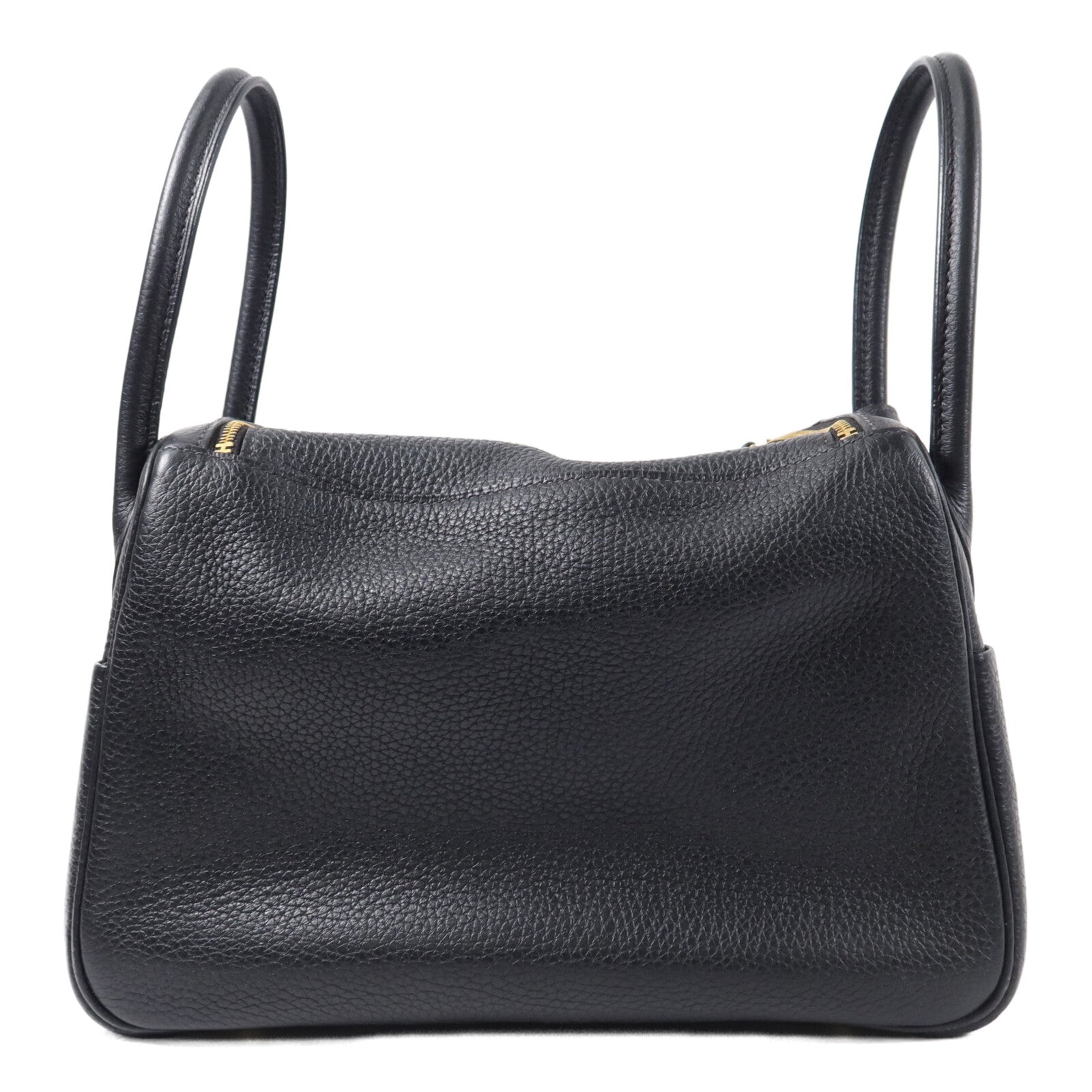 HERMES Clemence皮革Lindy 26手挽肩背兩用袋Noir