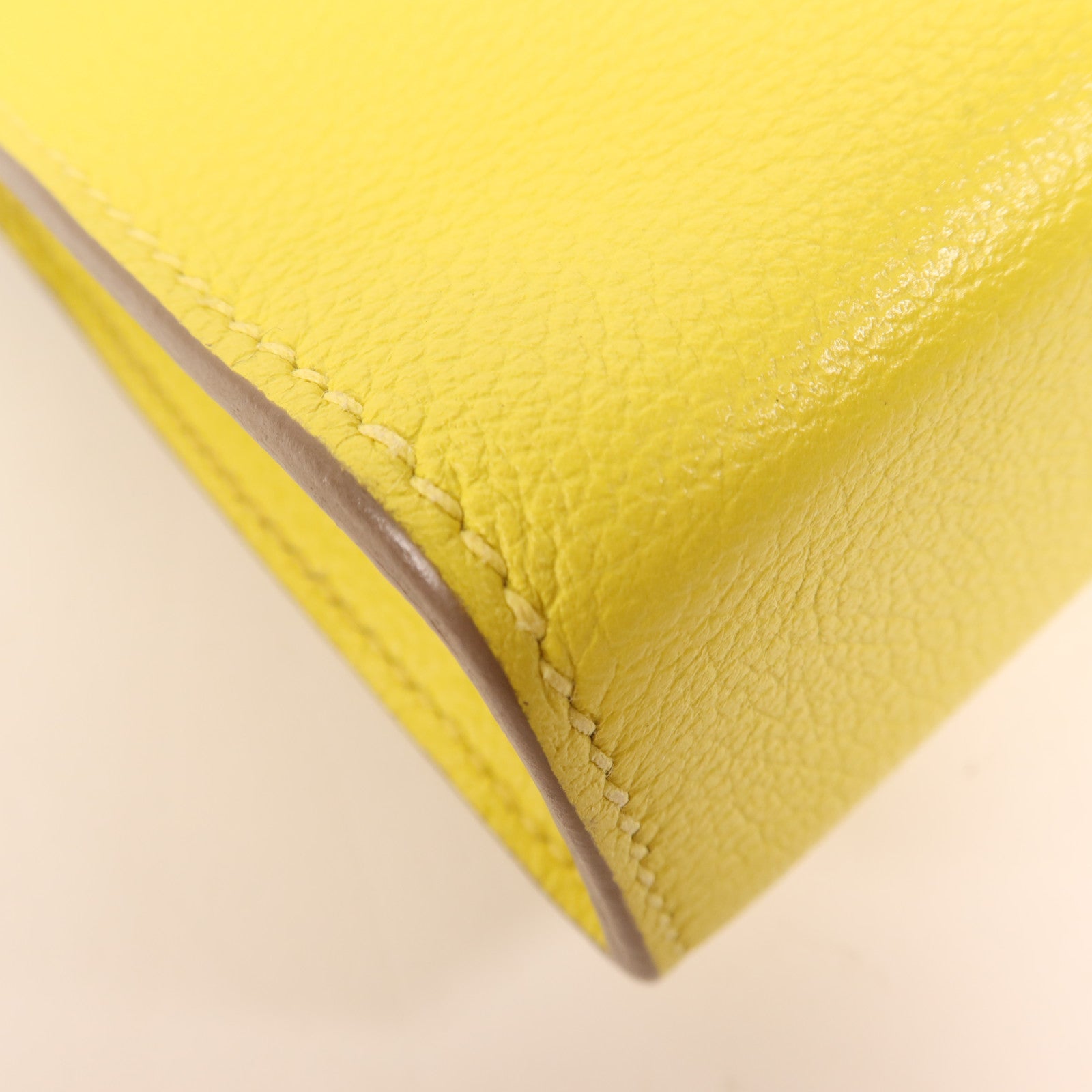 HERMES Evercolor皮革Clic-H 21銀扣肩背袋Lime