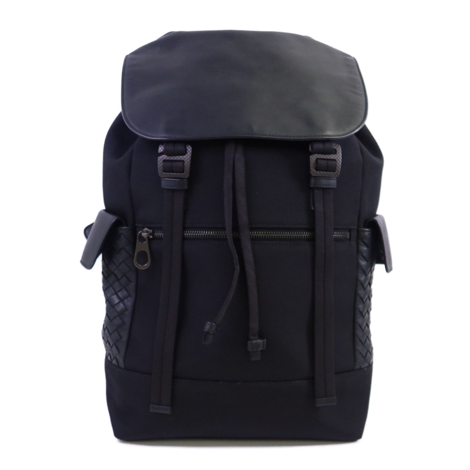 BOTTEGA VENETA 帆布/織紋皮革Backpack背包