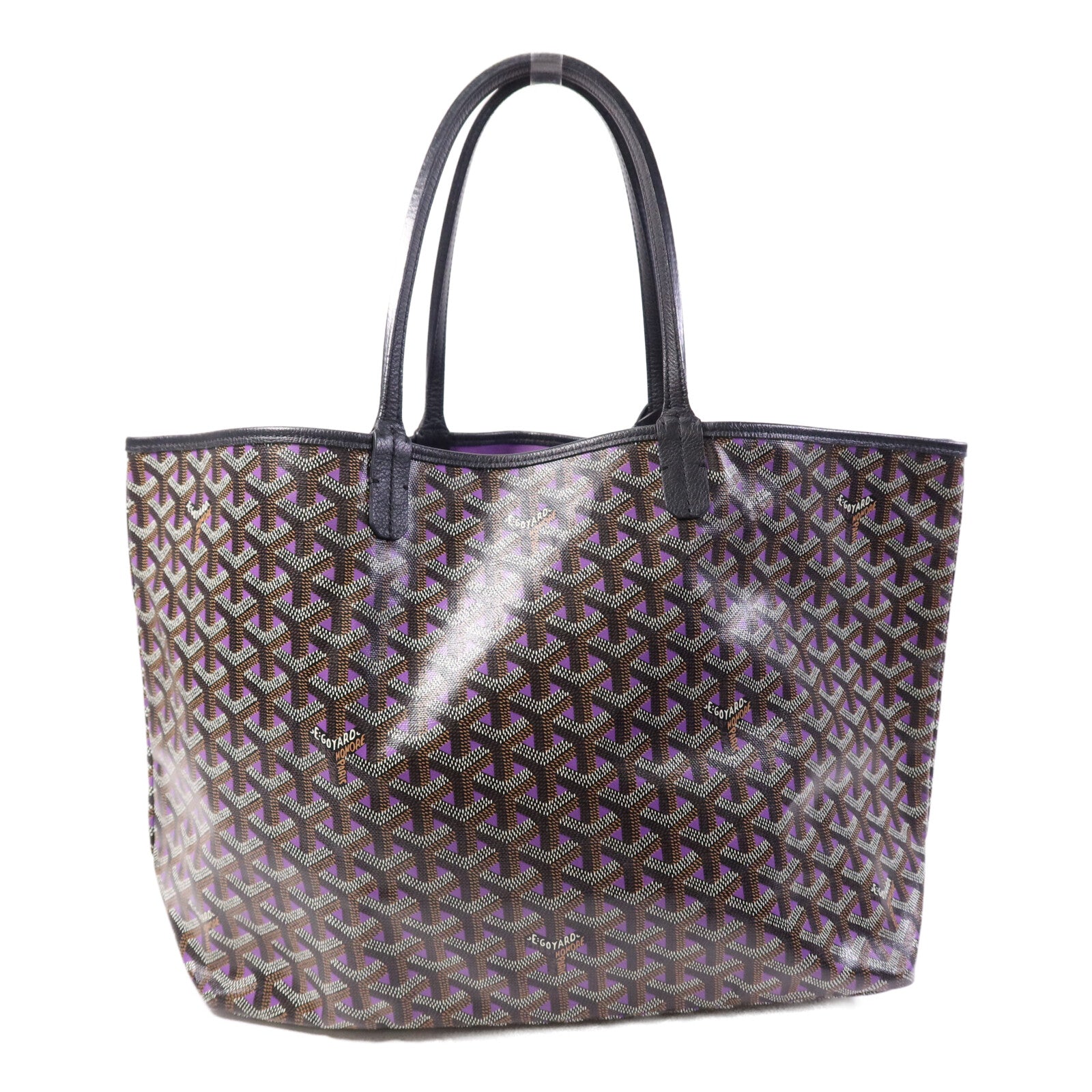 GOYARD 塗層帆布Saint Louis PM銀扣手挽袋
