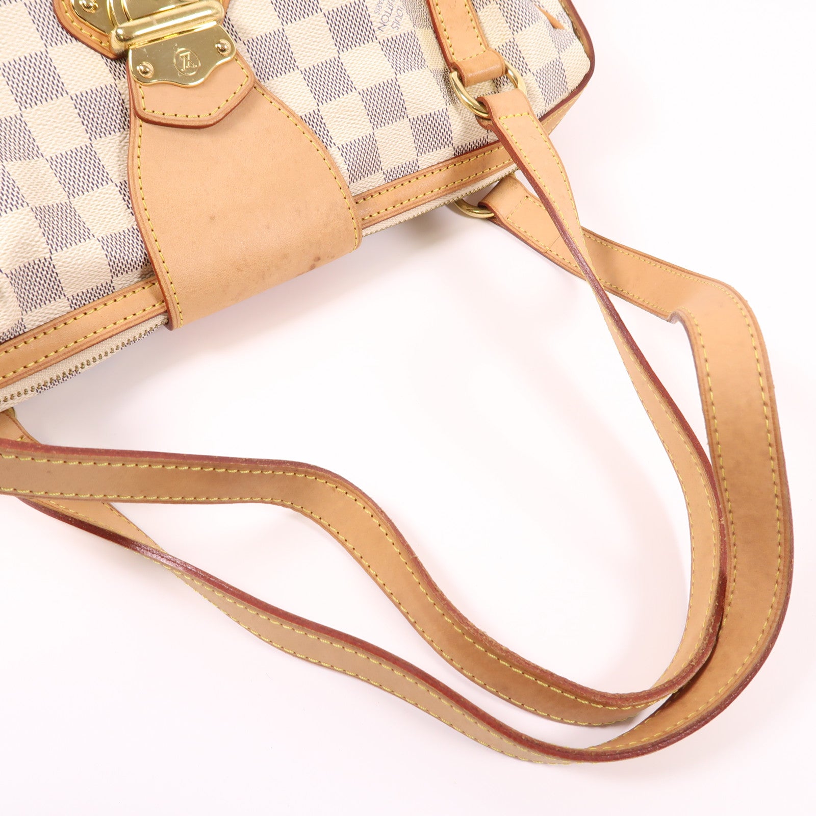 LOUIS VUITTON Damier Azur Stresa PM金扣肩背袋