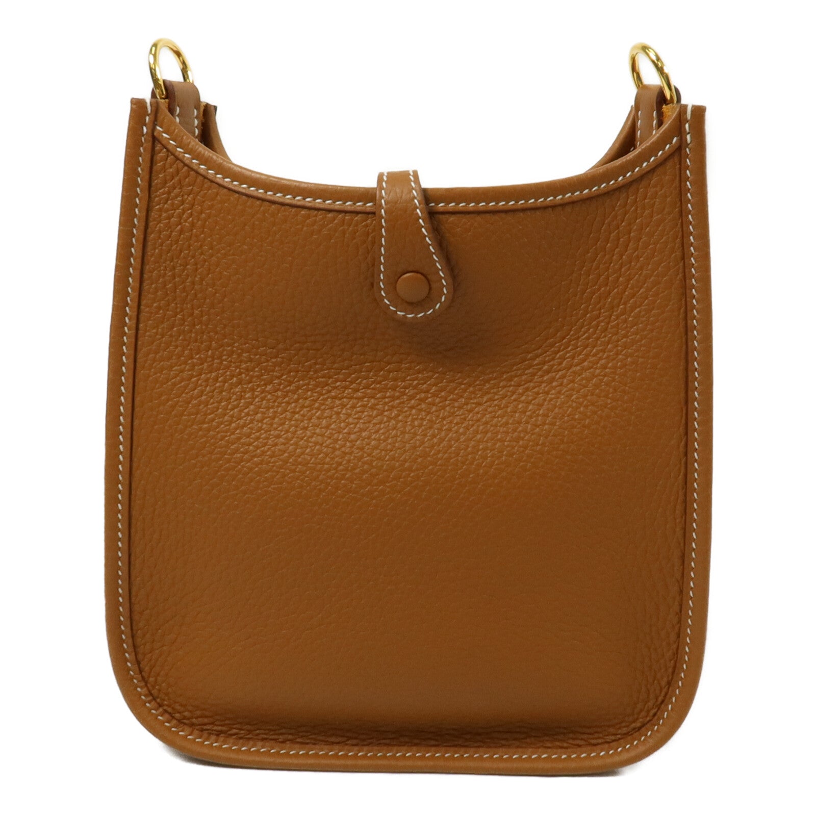 HERMES Clemence皮革Evelyne TPM肩背袋Gold