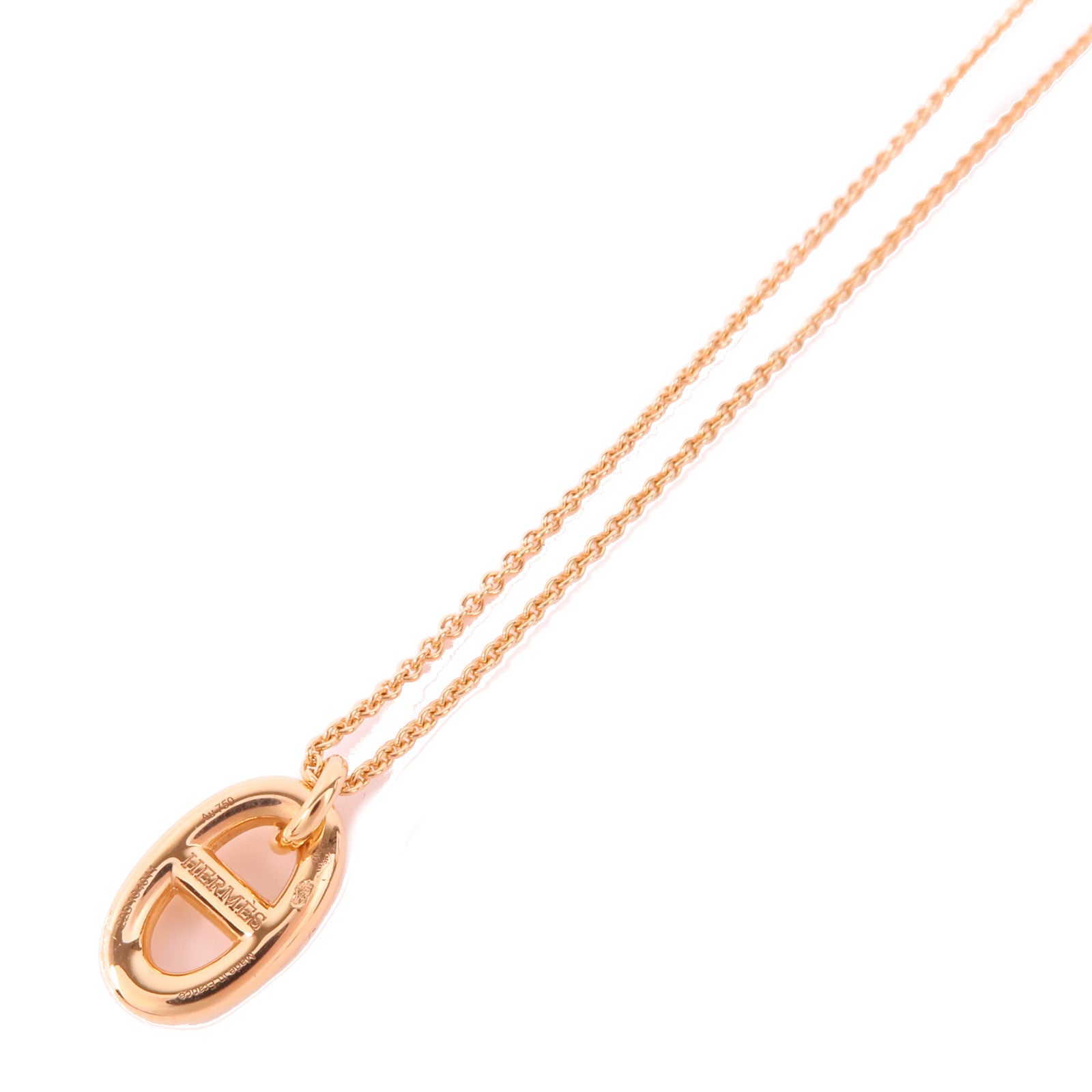 HERMES 18K玫瑰金Farandole Pendant項鍊