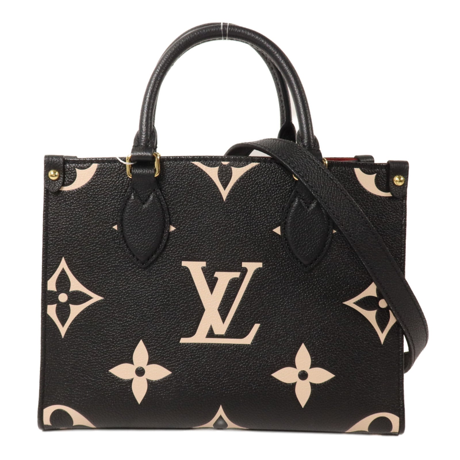 LOUIS VUITTON Monogram Empreinte On The Go PM手挽肩背兩用袋