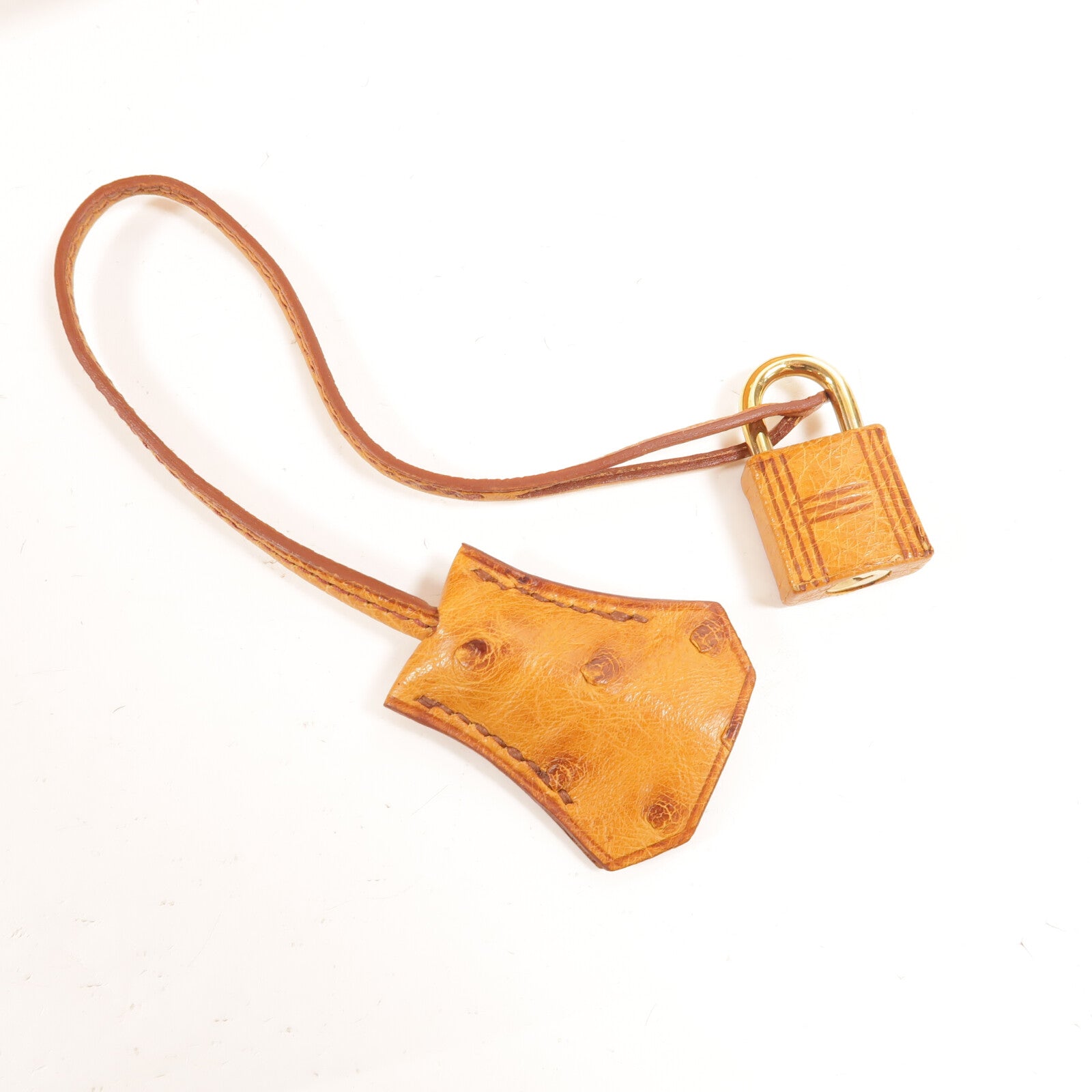 HERMES 鴕鳥皮革Birkin 35手挽袋Gold