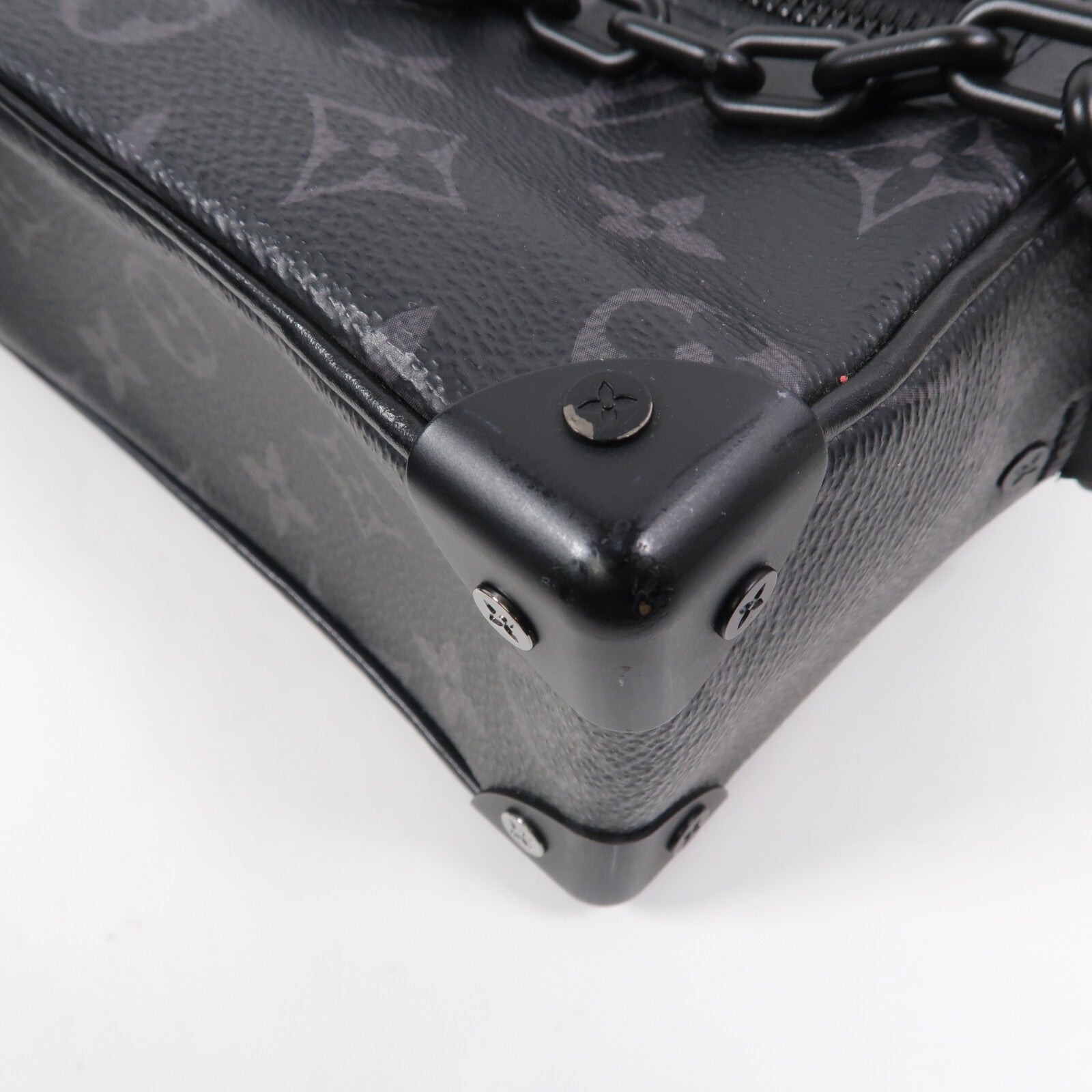 LOUIS VUITTON Monogram Eclipse Mini Soft Trunk肩背袋