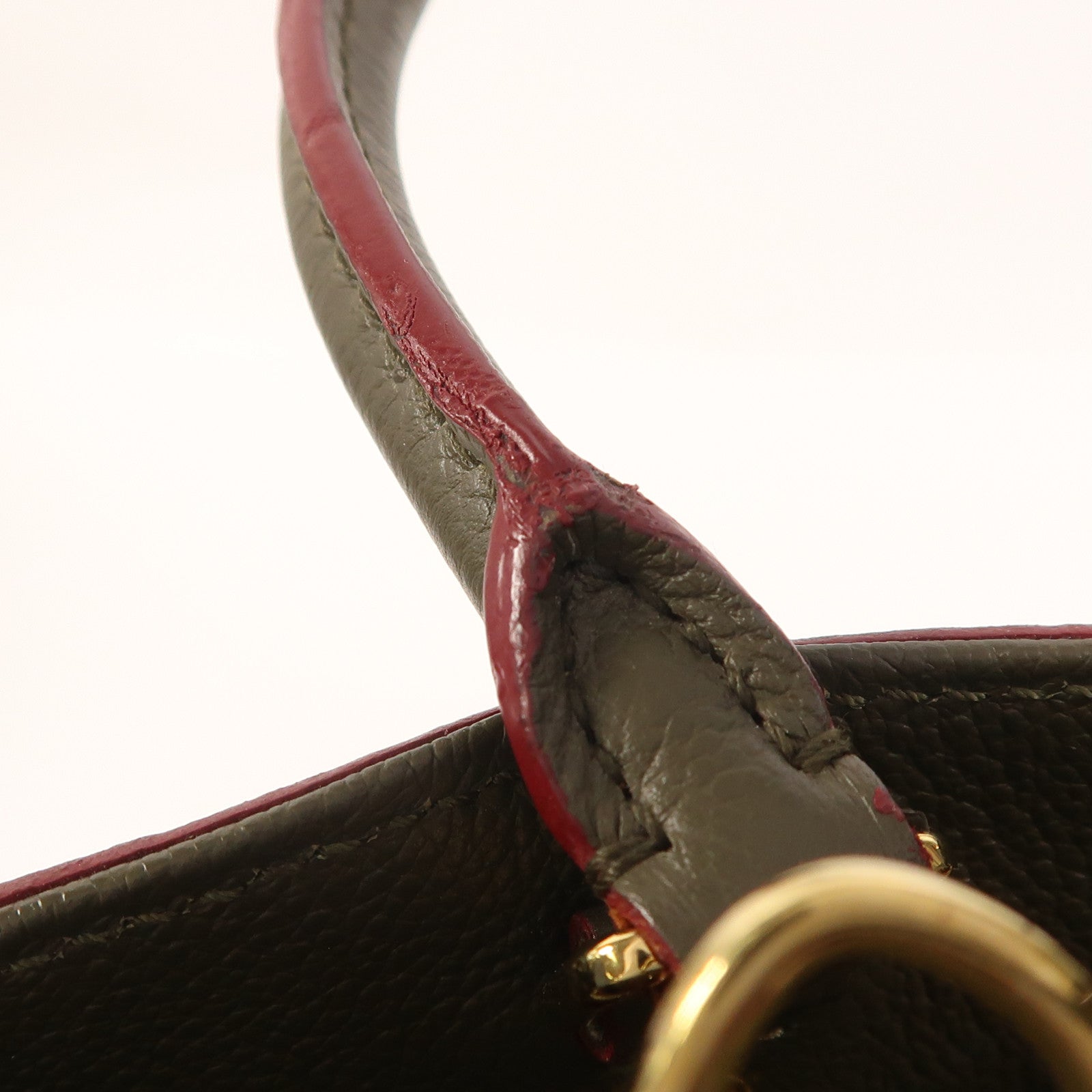 LOUIS VUITTON Monogram Empreinte Montaigne MM金扣手挽肩背兩用袋