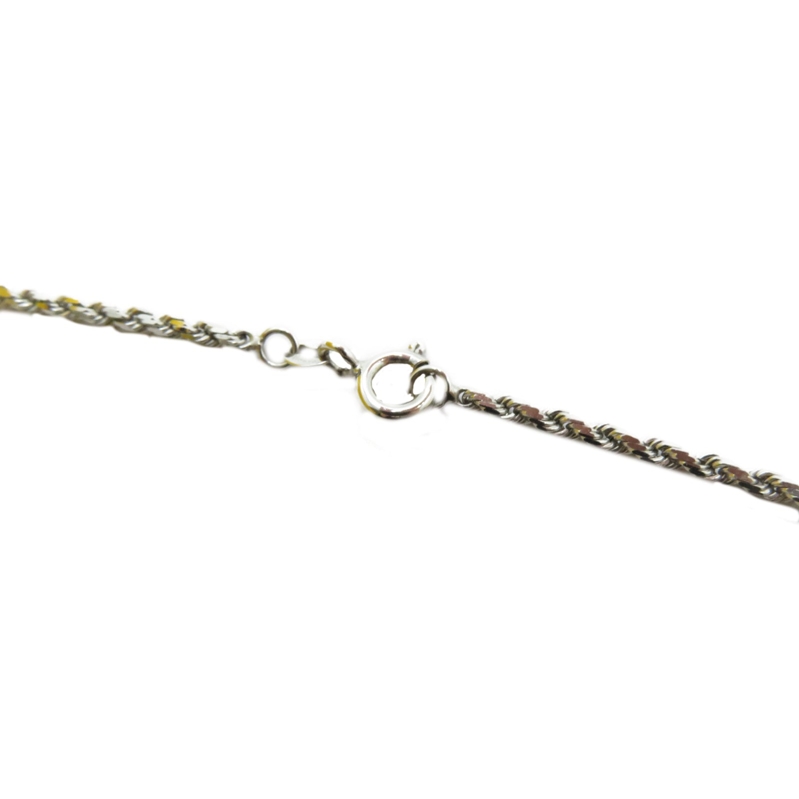 JEWELRY 【激減優惠】PT900鉑金/18K黃金Diamond Necklace 0.37ct鑽石項鍊