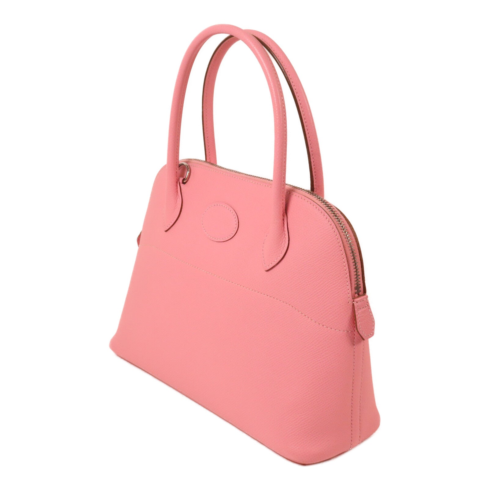 HERMES Epsom皮革Bolide 27手挽肩背兩用袋Rose Confetti