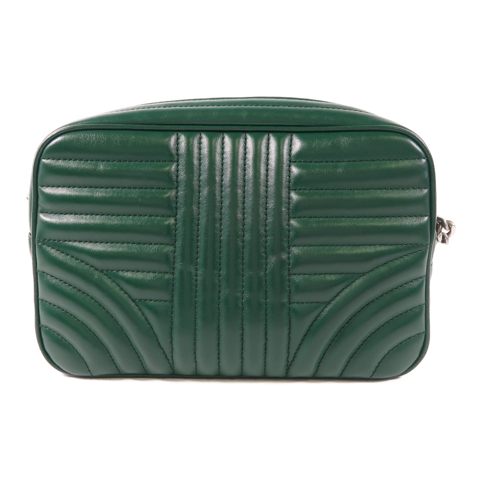 PRADA 牛皮皮革Shoulder Bag銀扣肩背袋