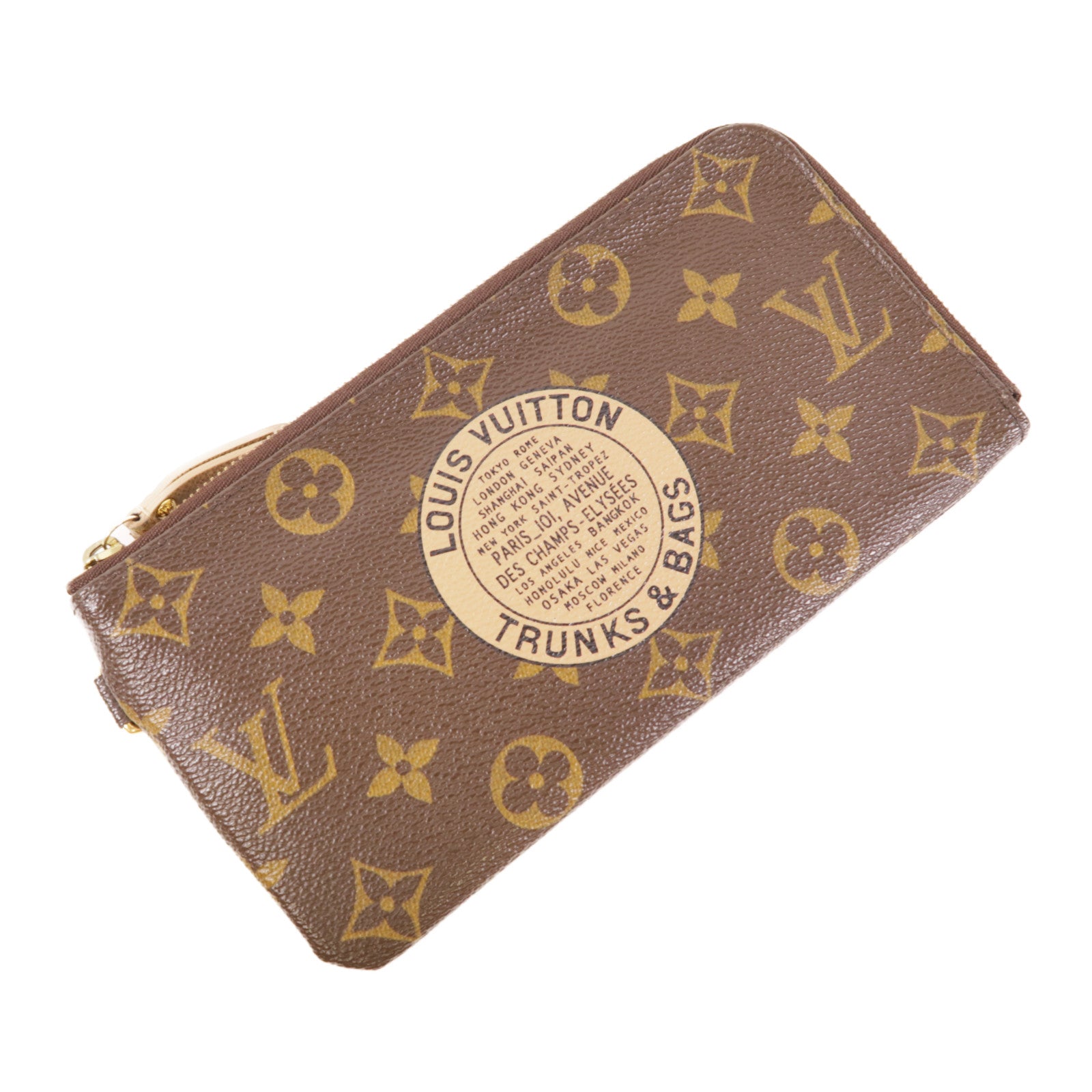 LOUIS VUITTON LV GHW Complice Trunkst Long Wallet M58024 Monogram Brown