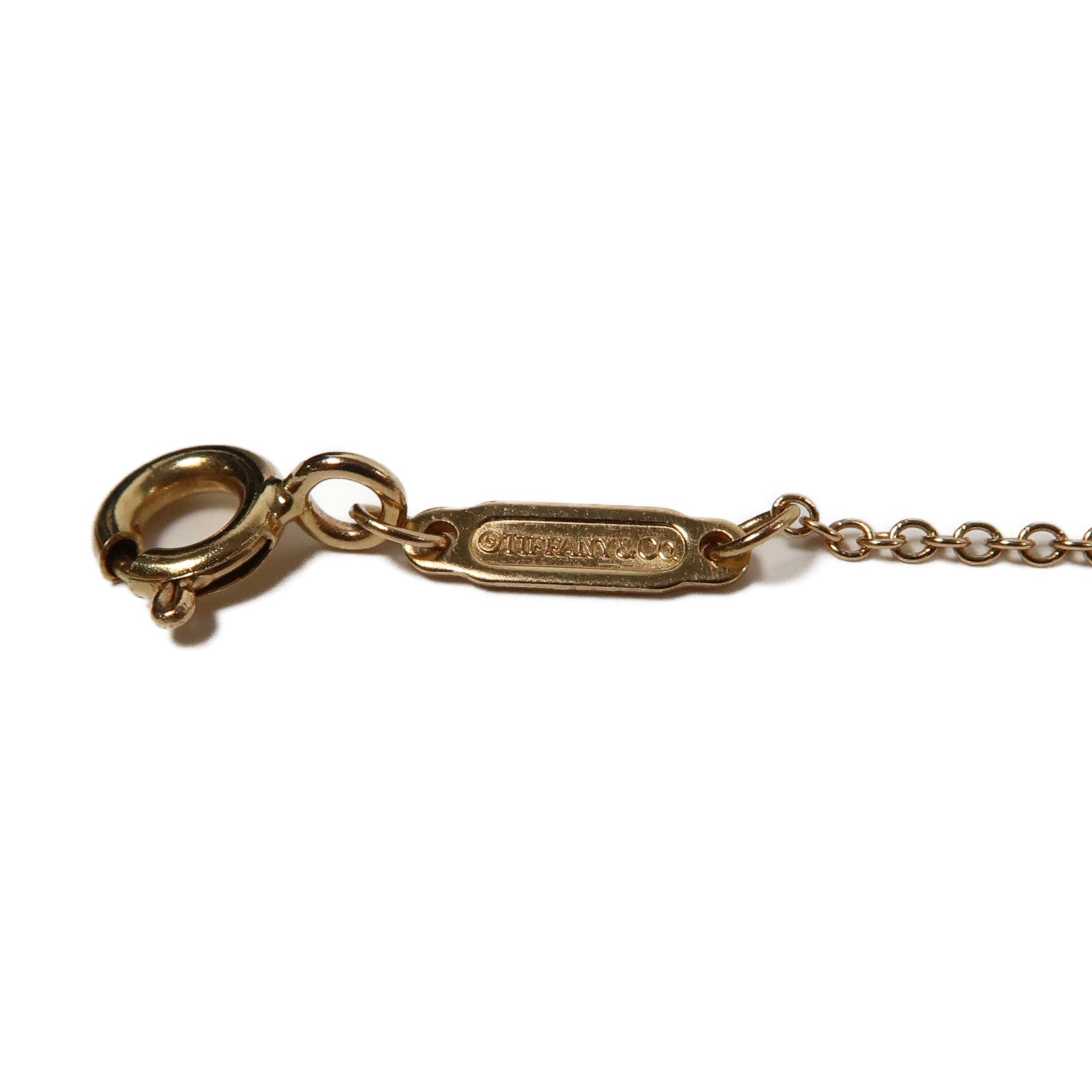 TIFFANY＆CO 18K玫瑰金T Smile Small Necklace項鍊玫瑰金色