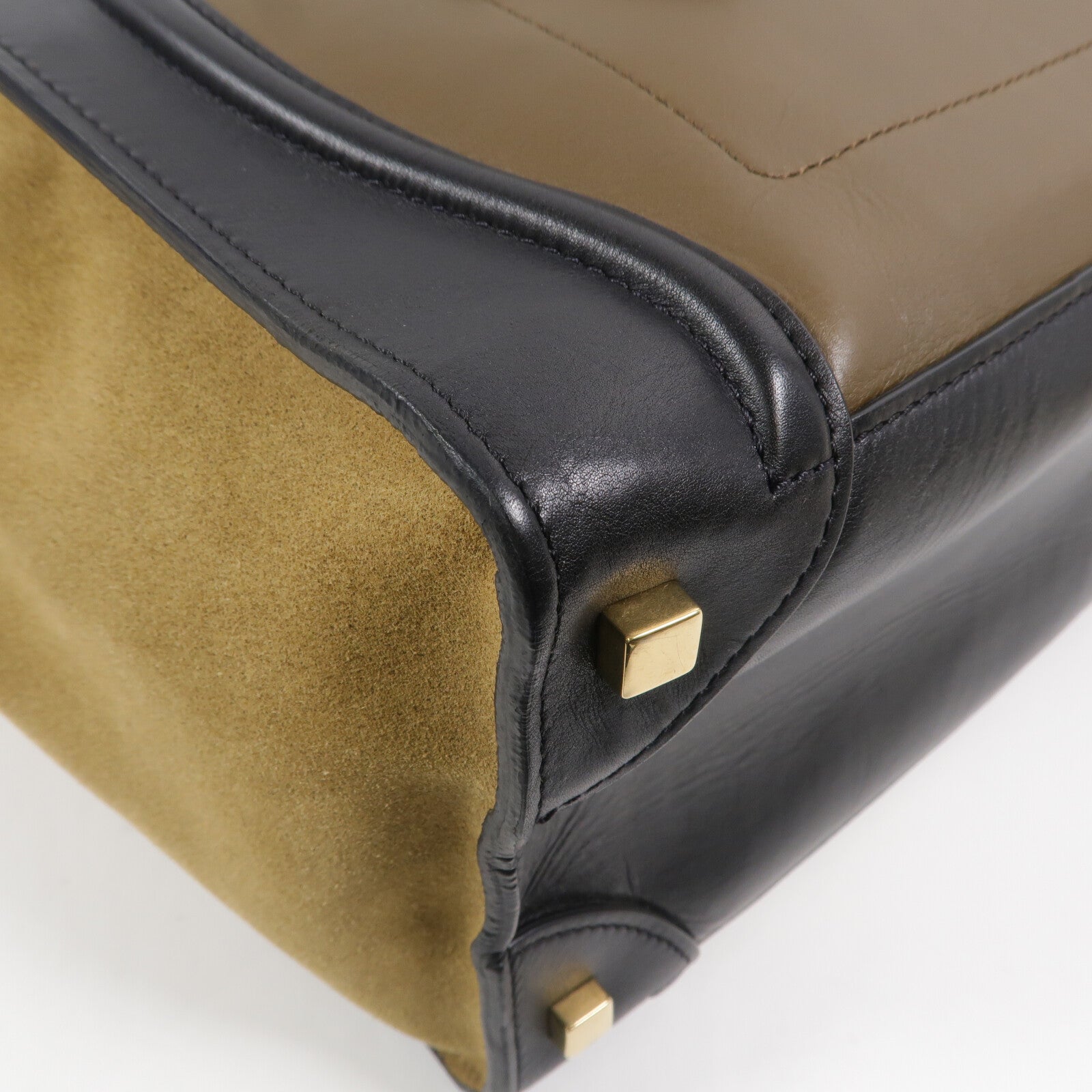 CELINE 牛皮皮革Mini Luggage手挽袋