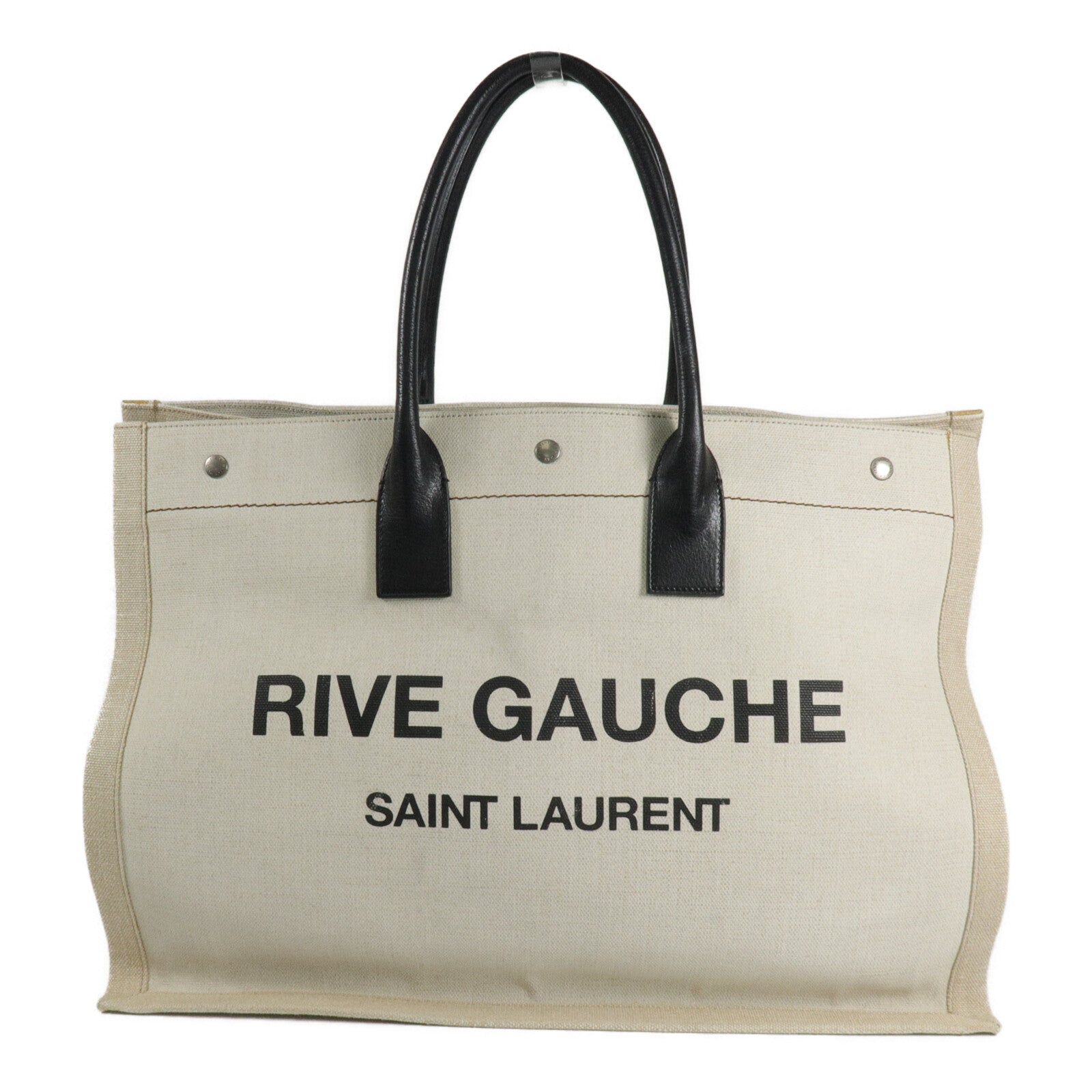 SAINT LAURENT 帆布Rive Gauche Large手挽袋