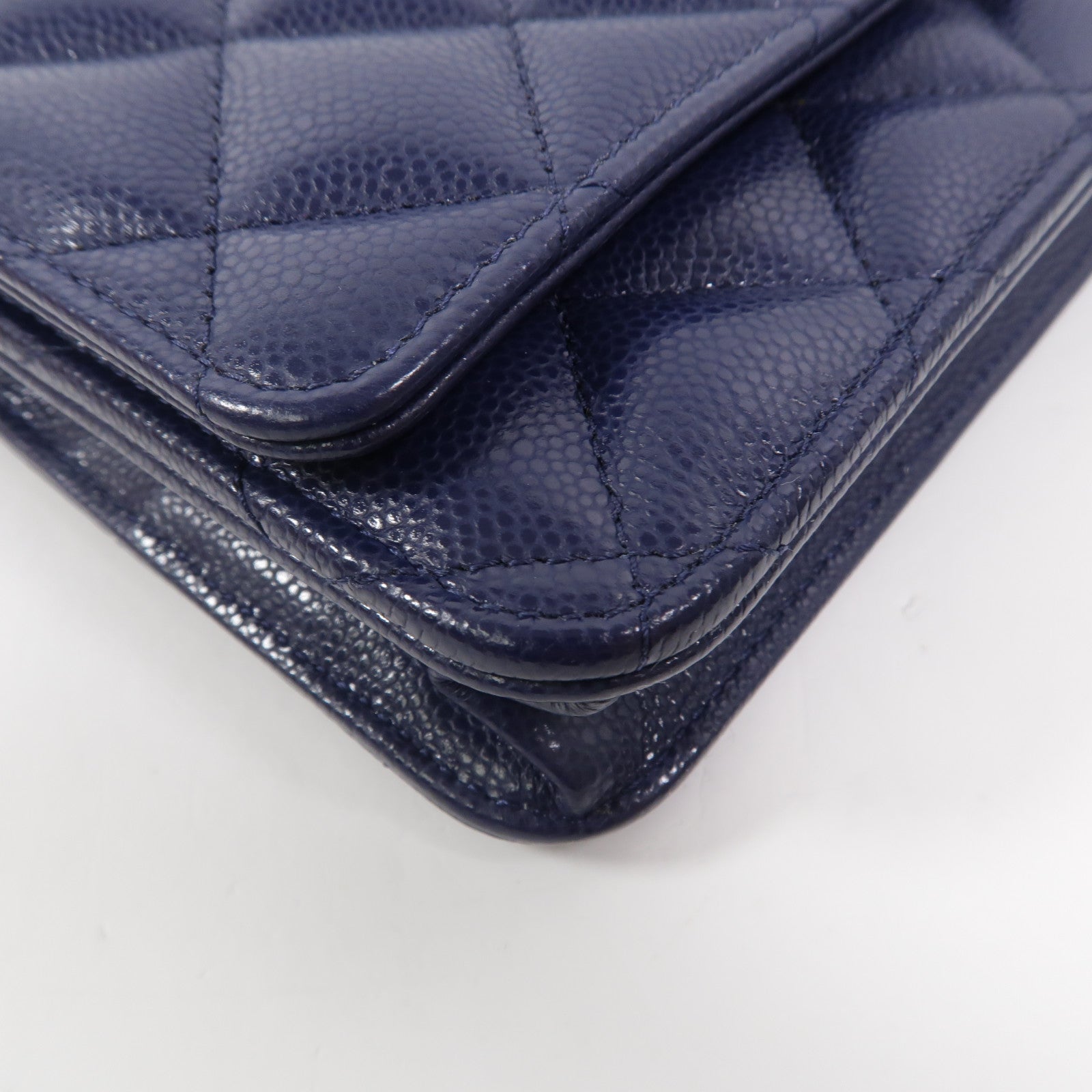 CHANEL 牛皮皮革WOC Wallet On Chain鏈帶肩背袋