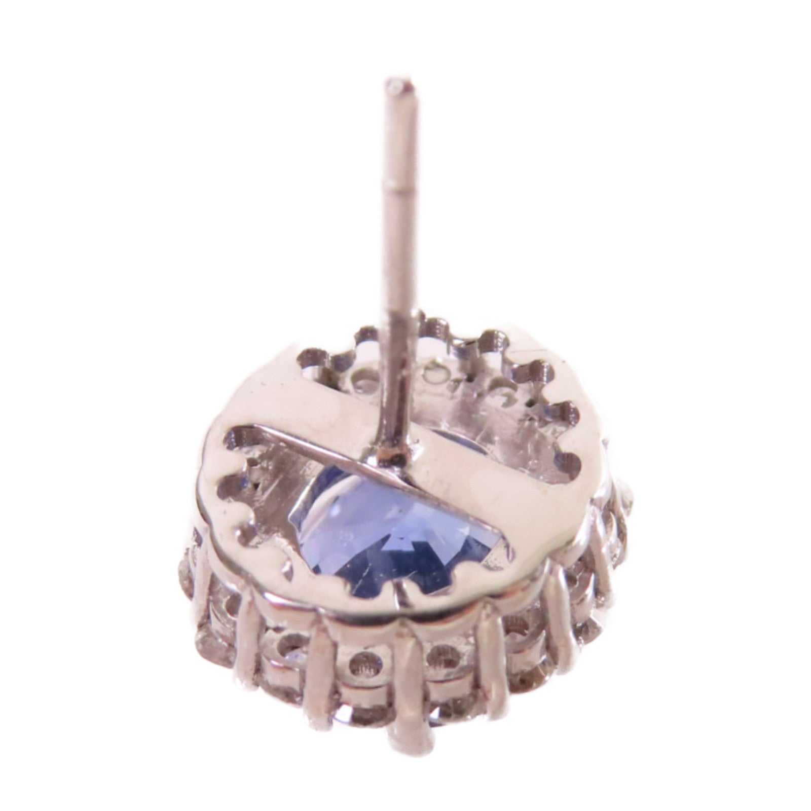 JEWELRY 【激減優惠】18K白金/3.42ct藍寶石/0.66ct鑽石Sapphire Earrings耳環